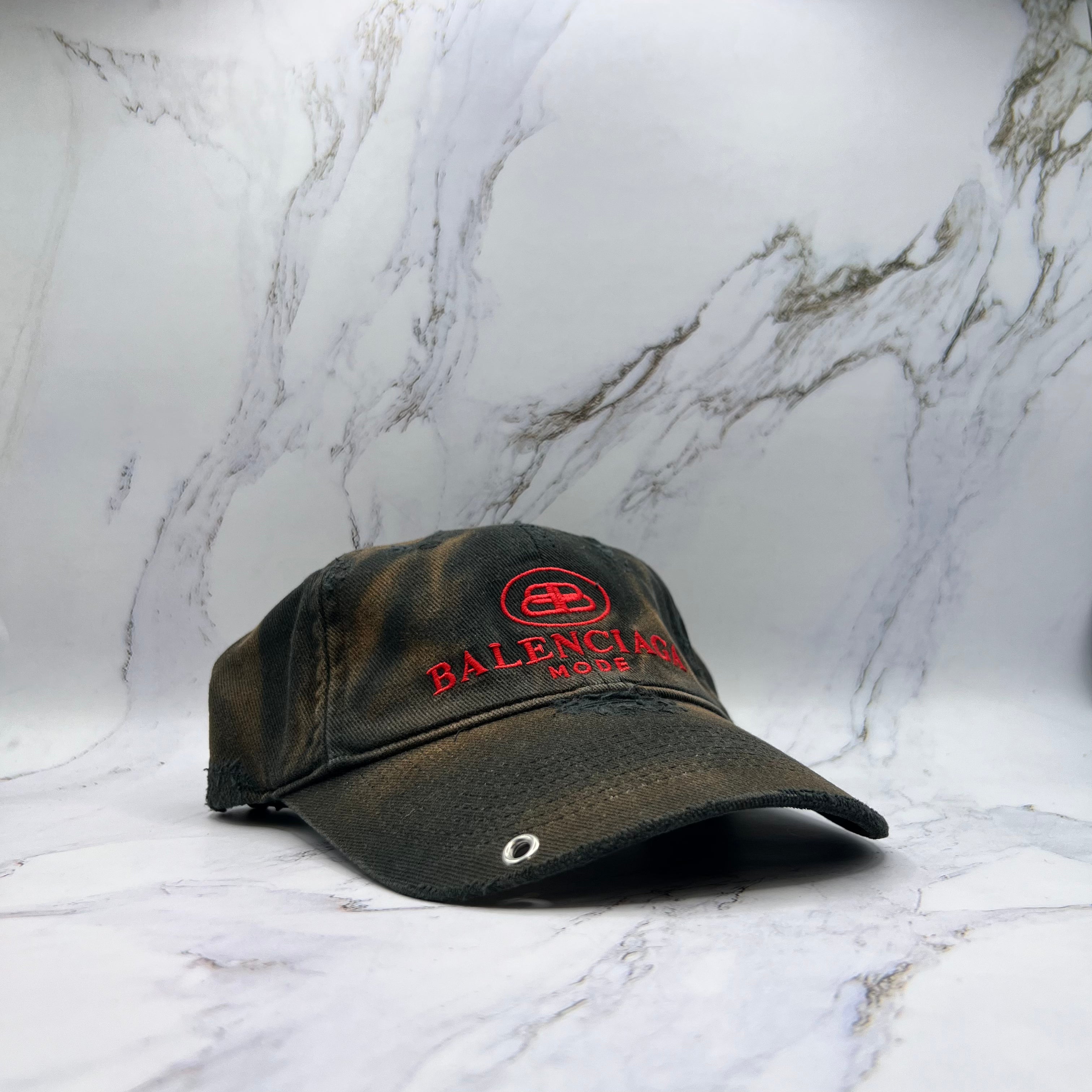 Balenciaga BB Mode Piereced Hat (Lightly Worn)