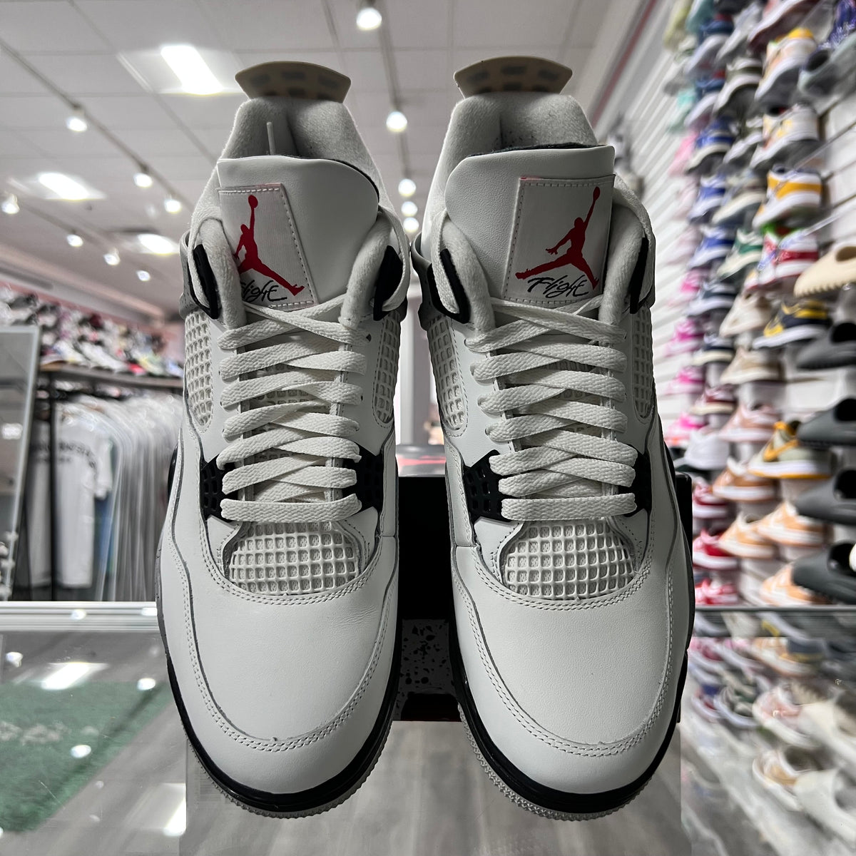 Jordan Retro 4 Mens White Cement (Lightly Worn)