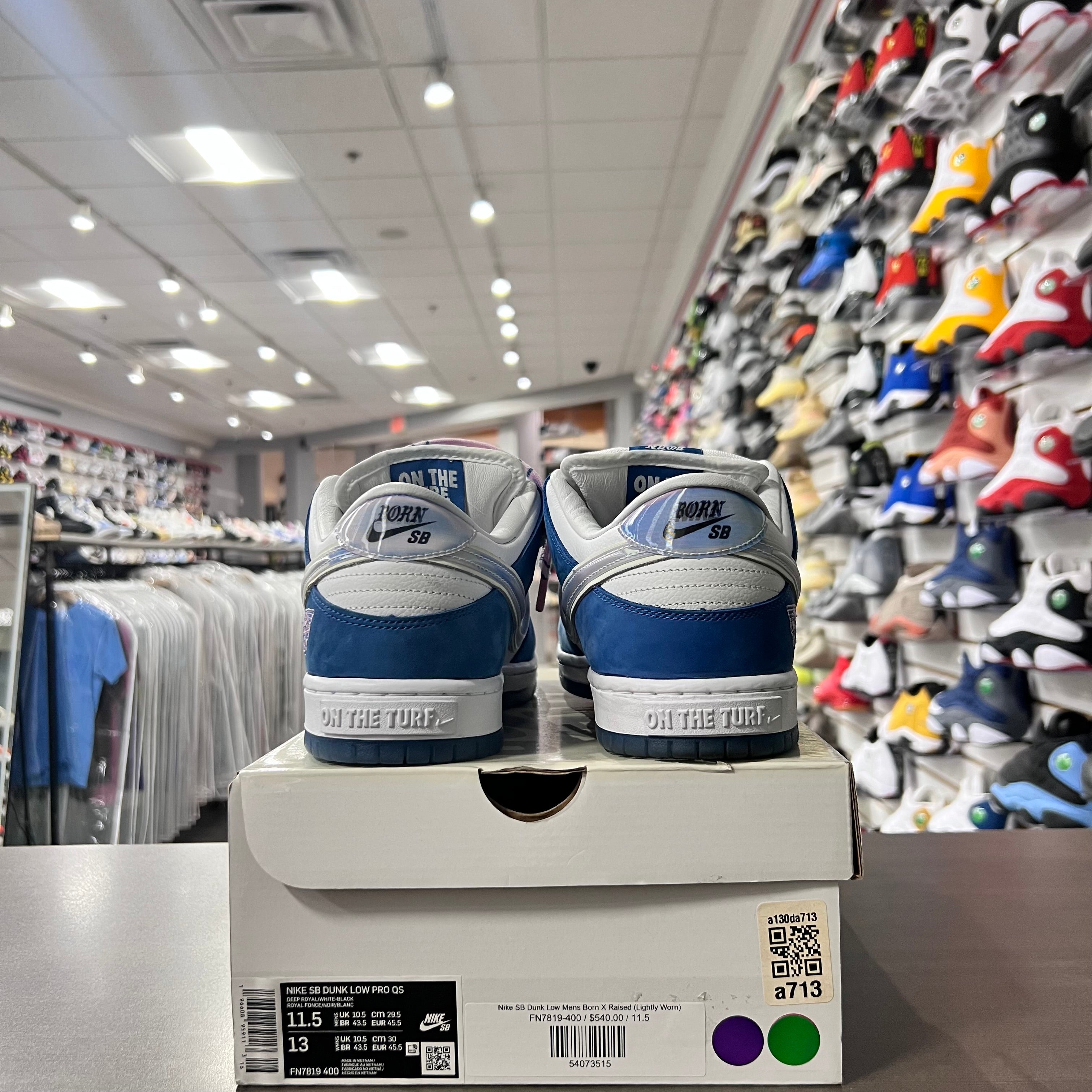 Nike SB Dunk Low Mens Born X Raised (Lightly Worn)