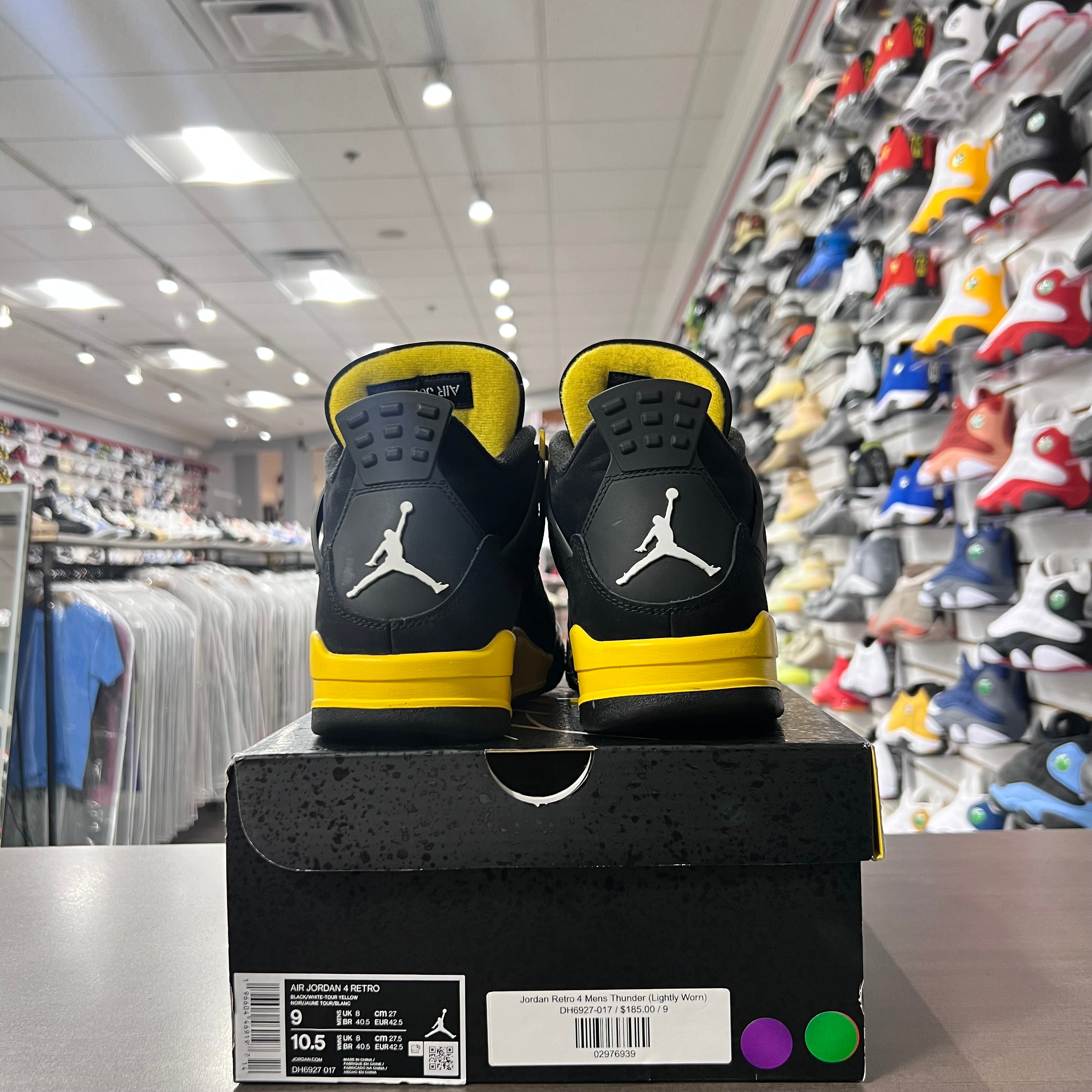 Jordan Retro 4 Mens Thunder (Lighlty Worn)