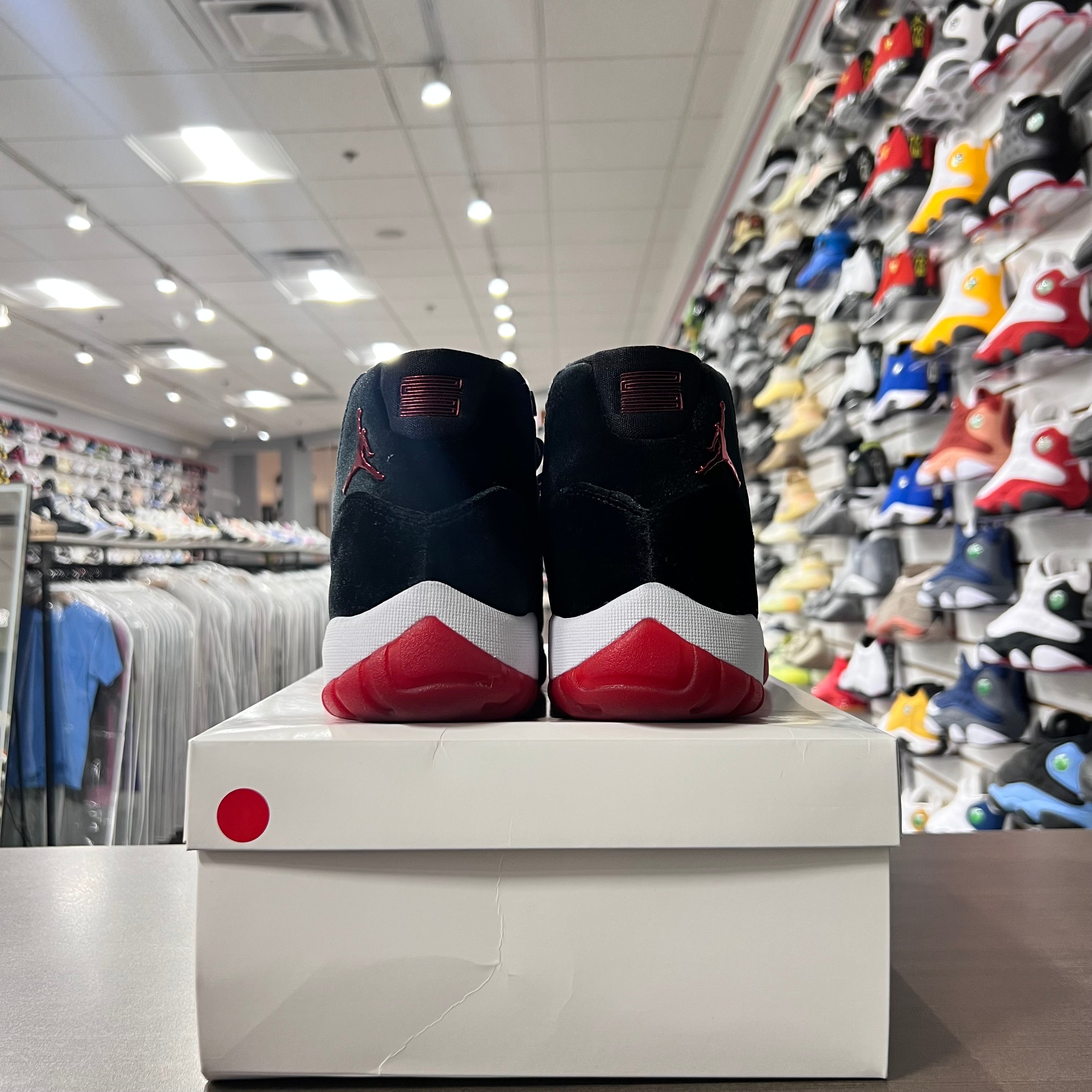 Jordan Retro 11 Womens Bred Velvet (Lightly Worn + Replacement Box)