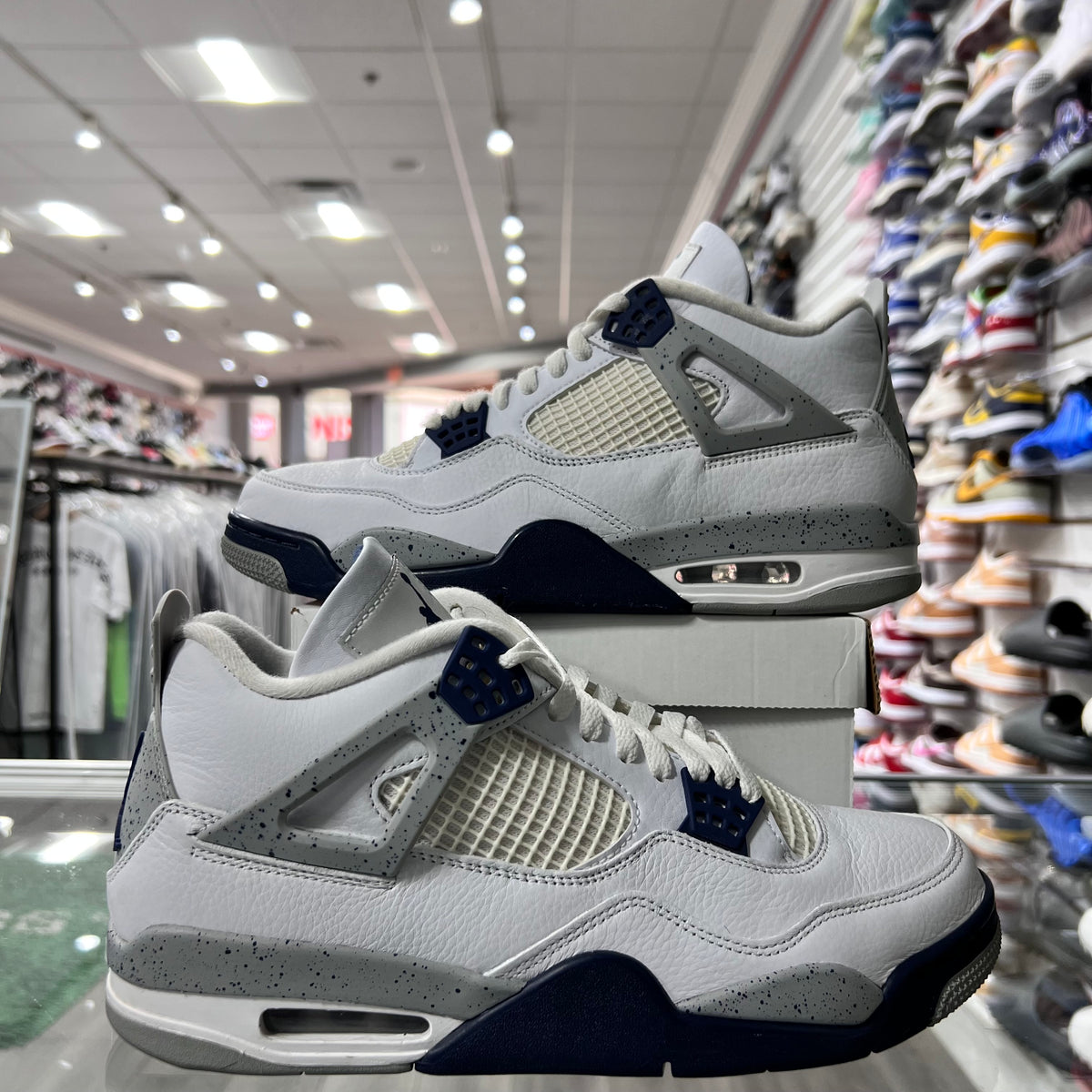 Jordan Retro 4 Mens Midnight Navy (Lightly Worn+Replacement Box)