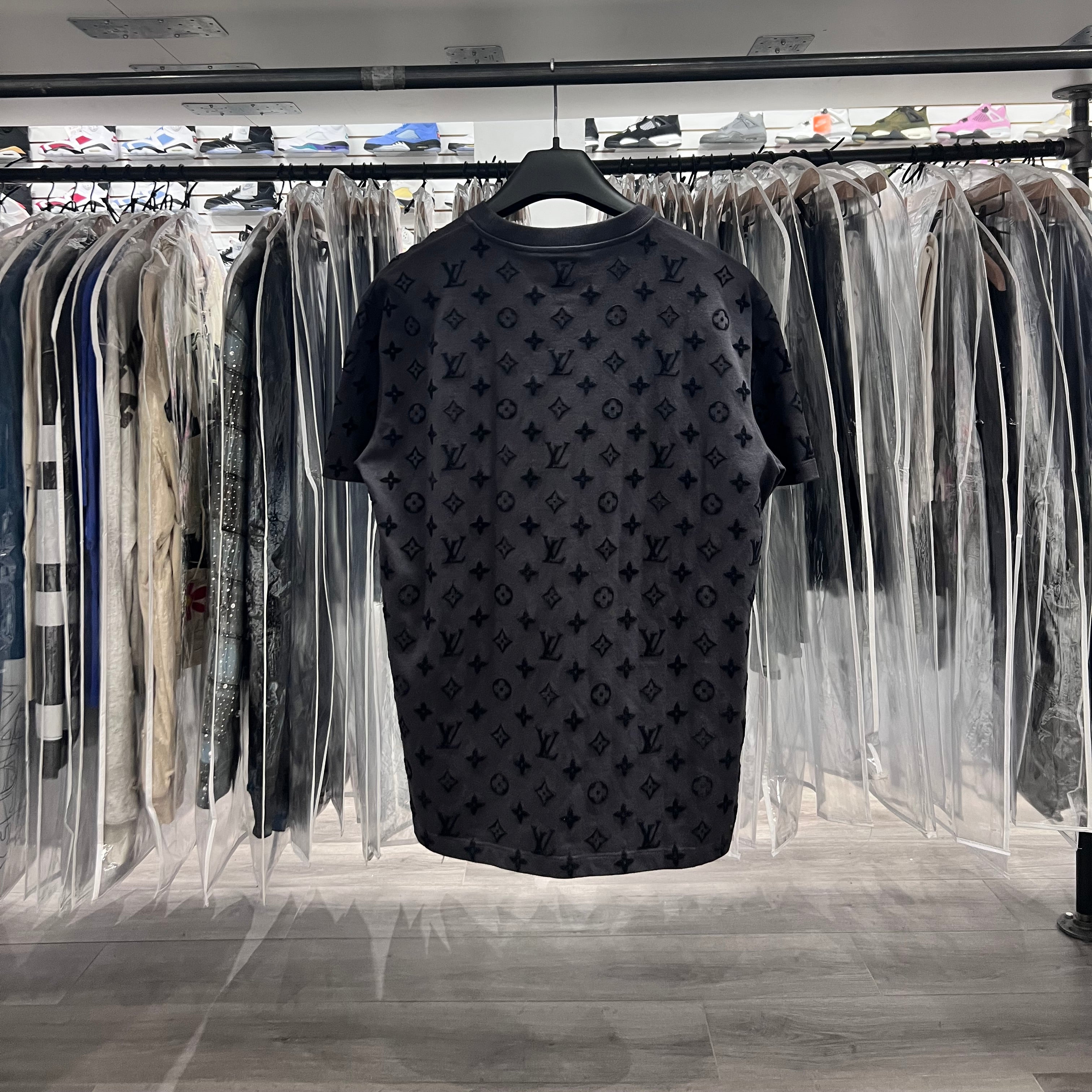 Louis Vuitton Tee Monogram Print Grey Black