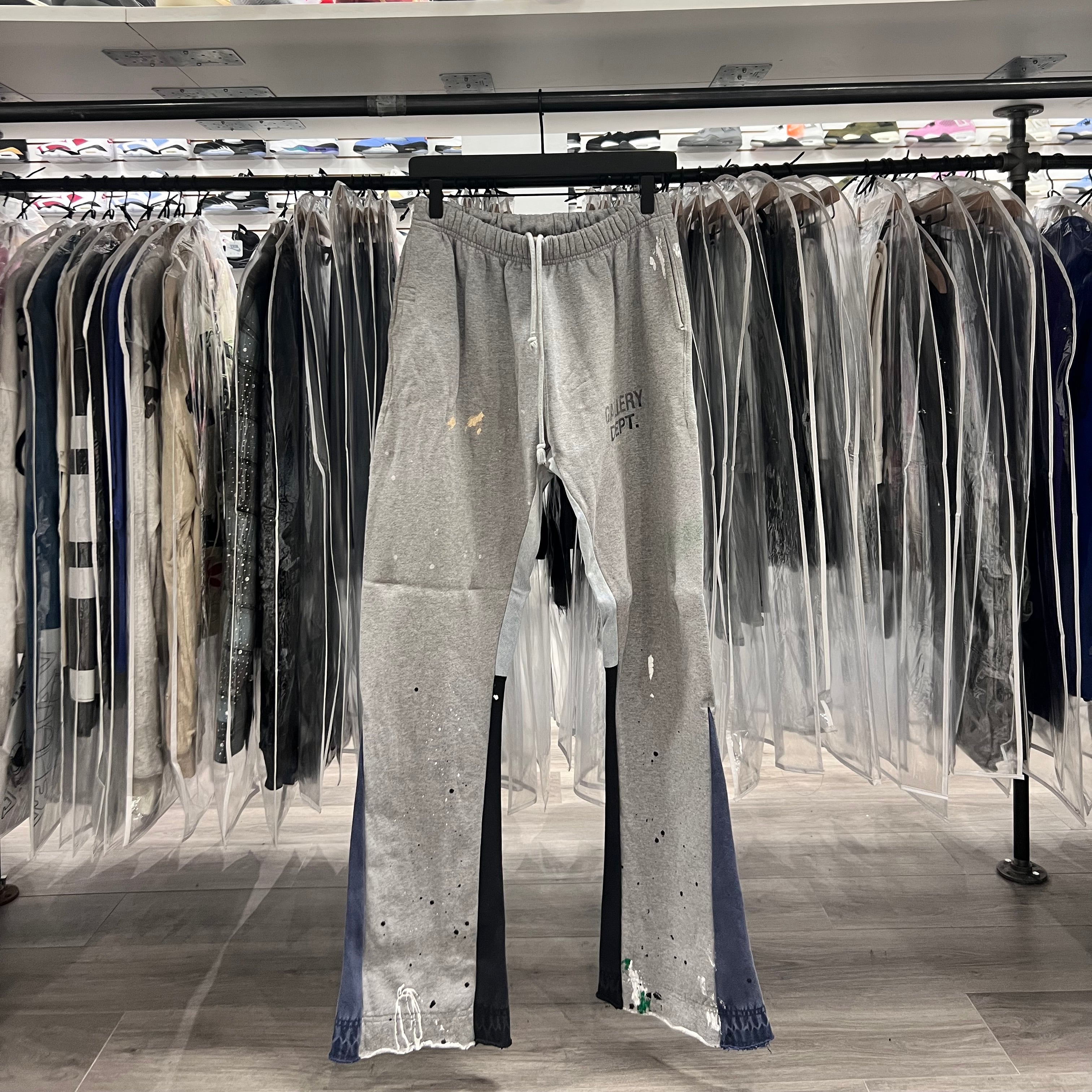 Gallery Dept Flare Sweat Pants Grey (Lightly Worn)