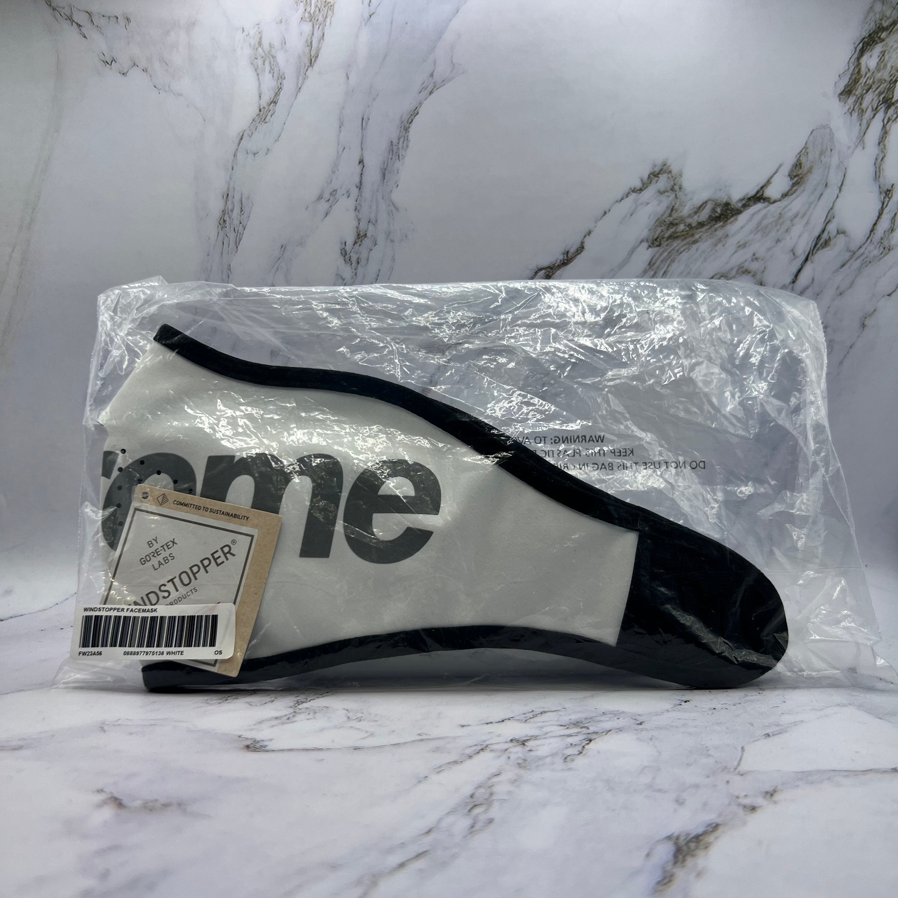 Supreme Windstopper Face Mask White