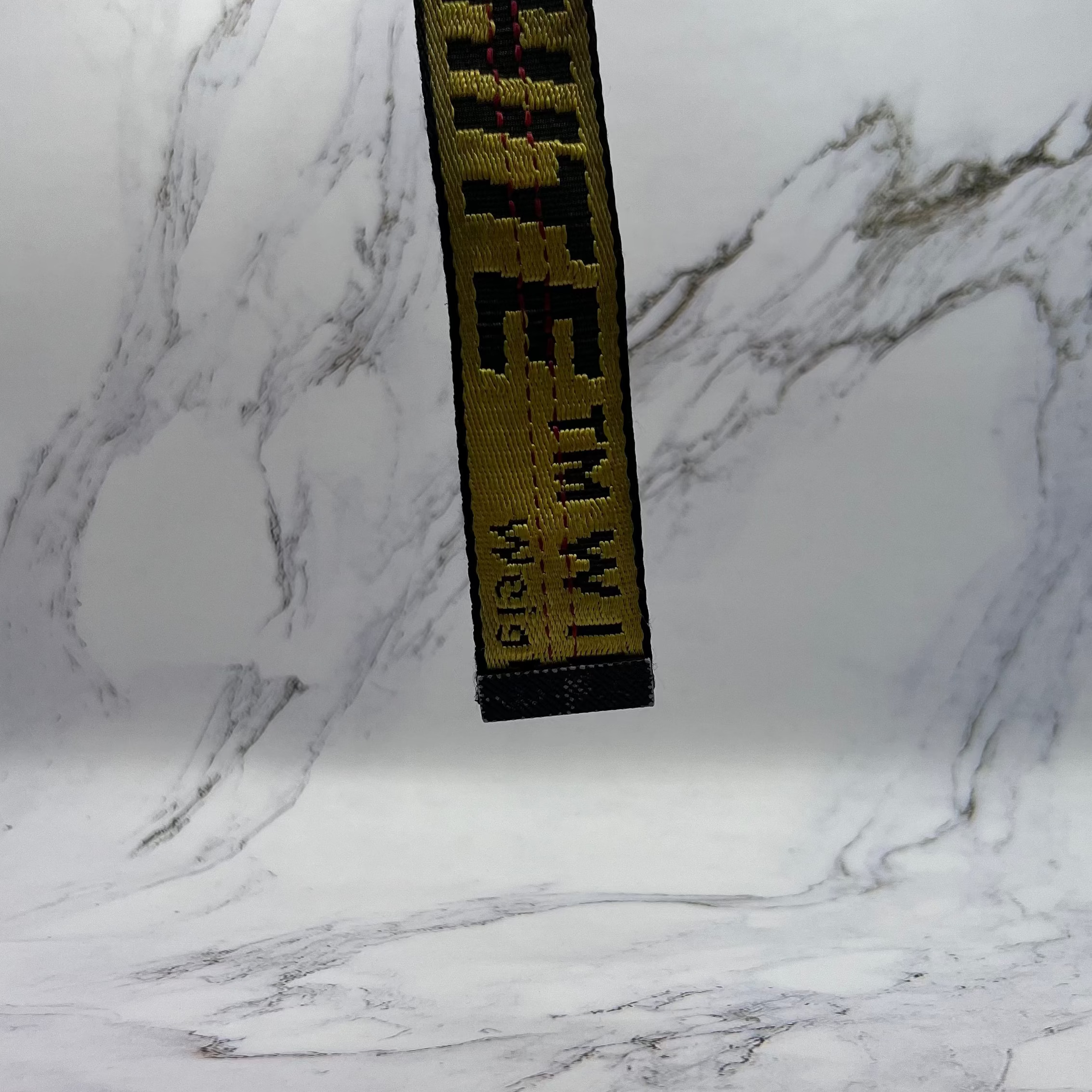 Off White Caution Belt Yellow (Lightly Worn)