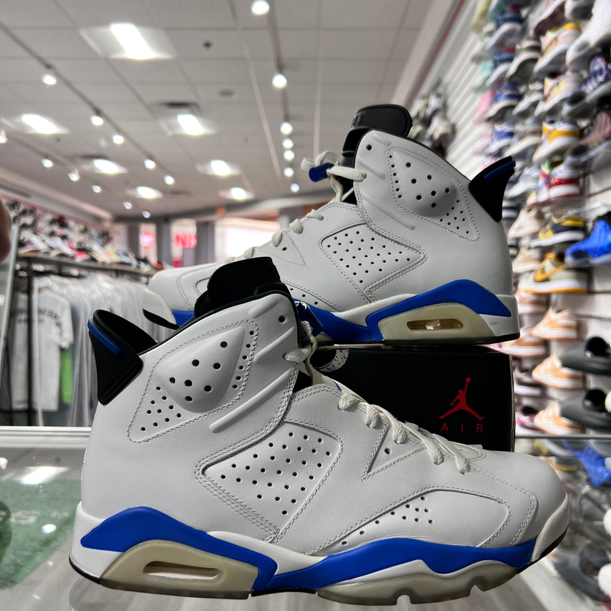Jordan Retro 6 Mens Motorsport Blue (Lightly Worn)
