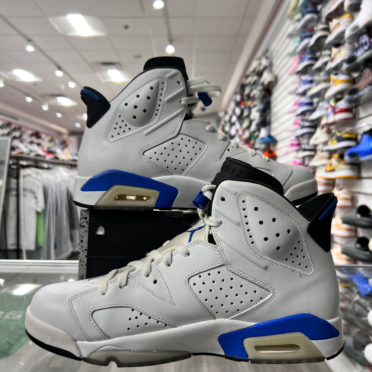 Jordan Retro 6 Mens Motorsport Blue (Lightly Worn)