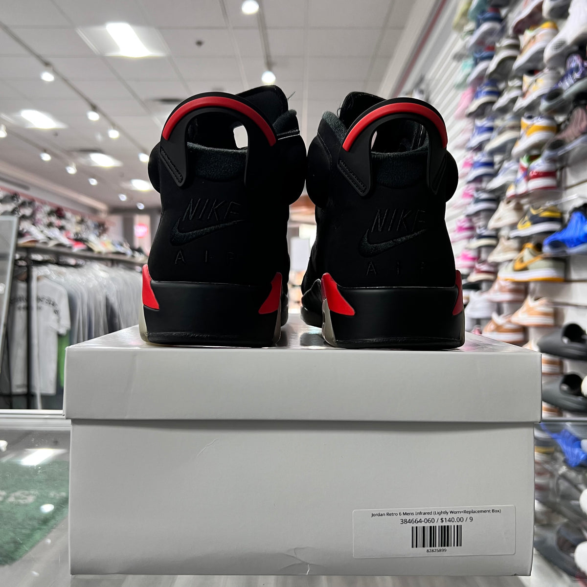Jordan Retro 6 Mens Infrared (Lightly Worn+Replacement Box)