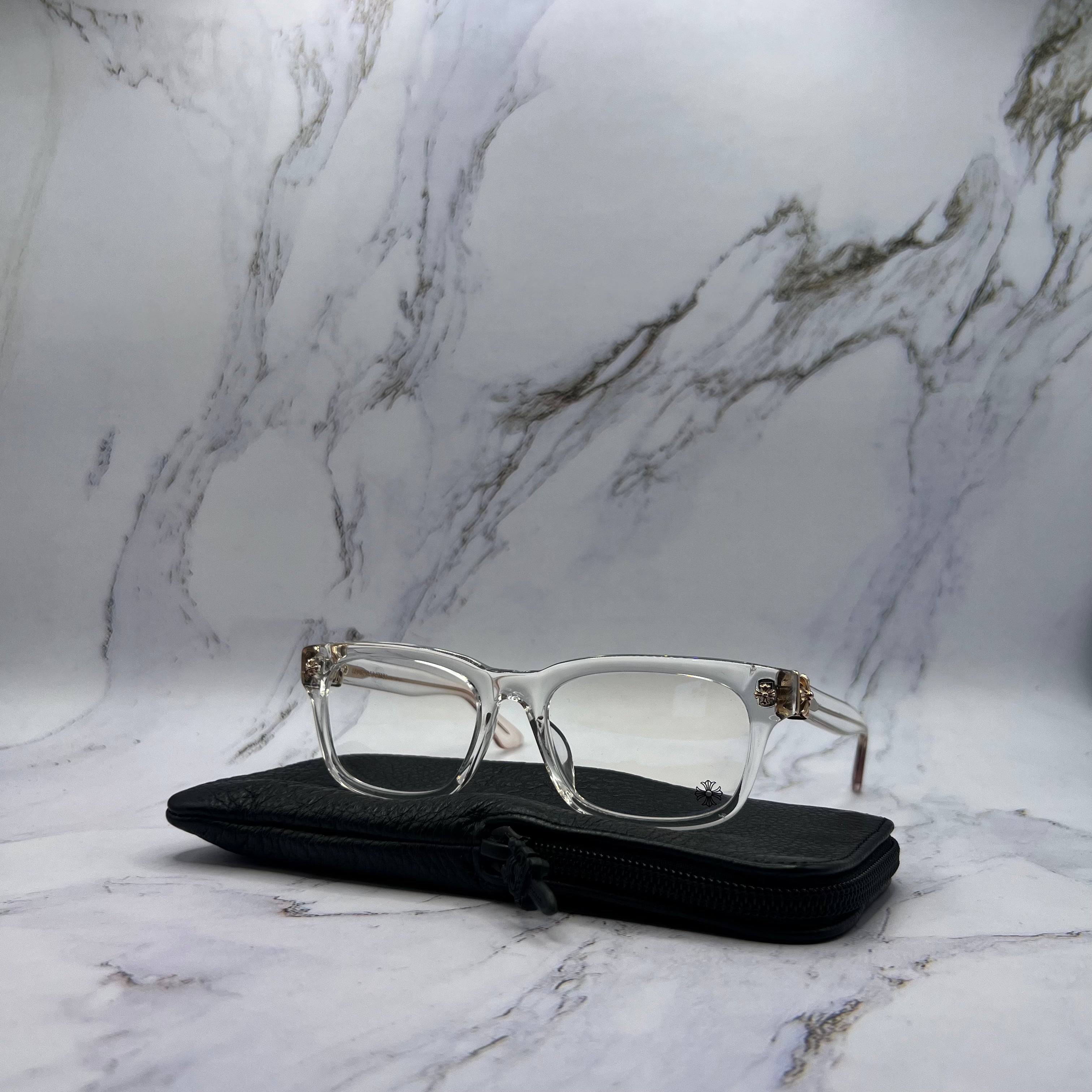 Chrome Hearts Vagilante Frames Crystal Gold ( Lightly Worn)