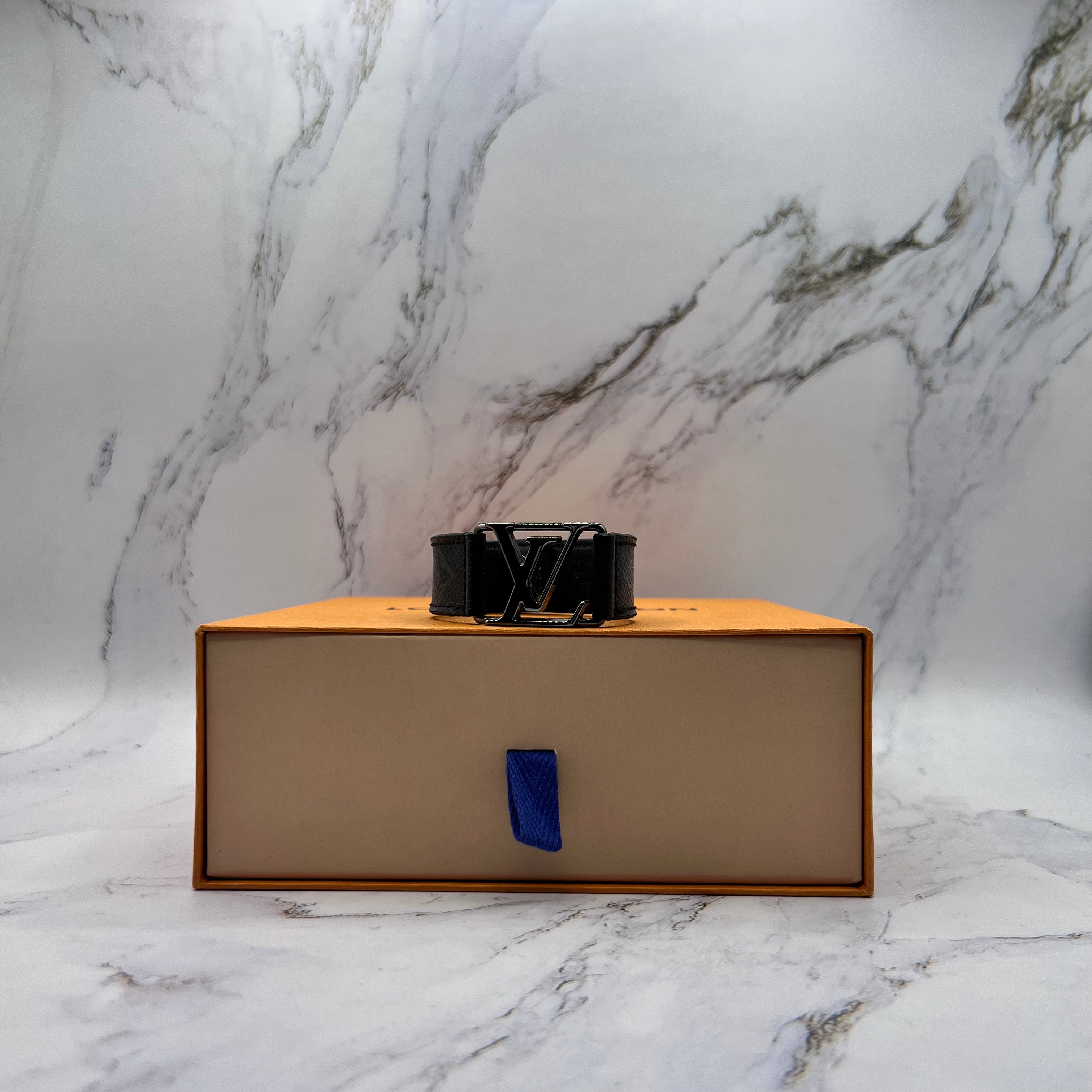 Louis Vuitton Logo Strap Bracelet Black