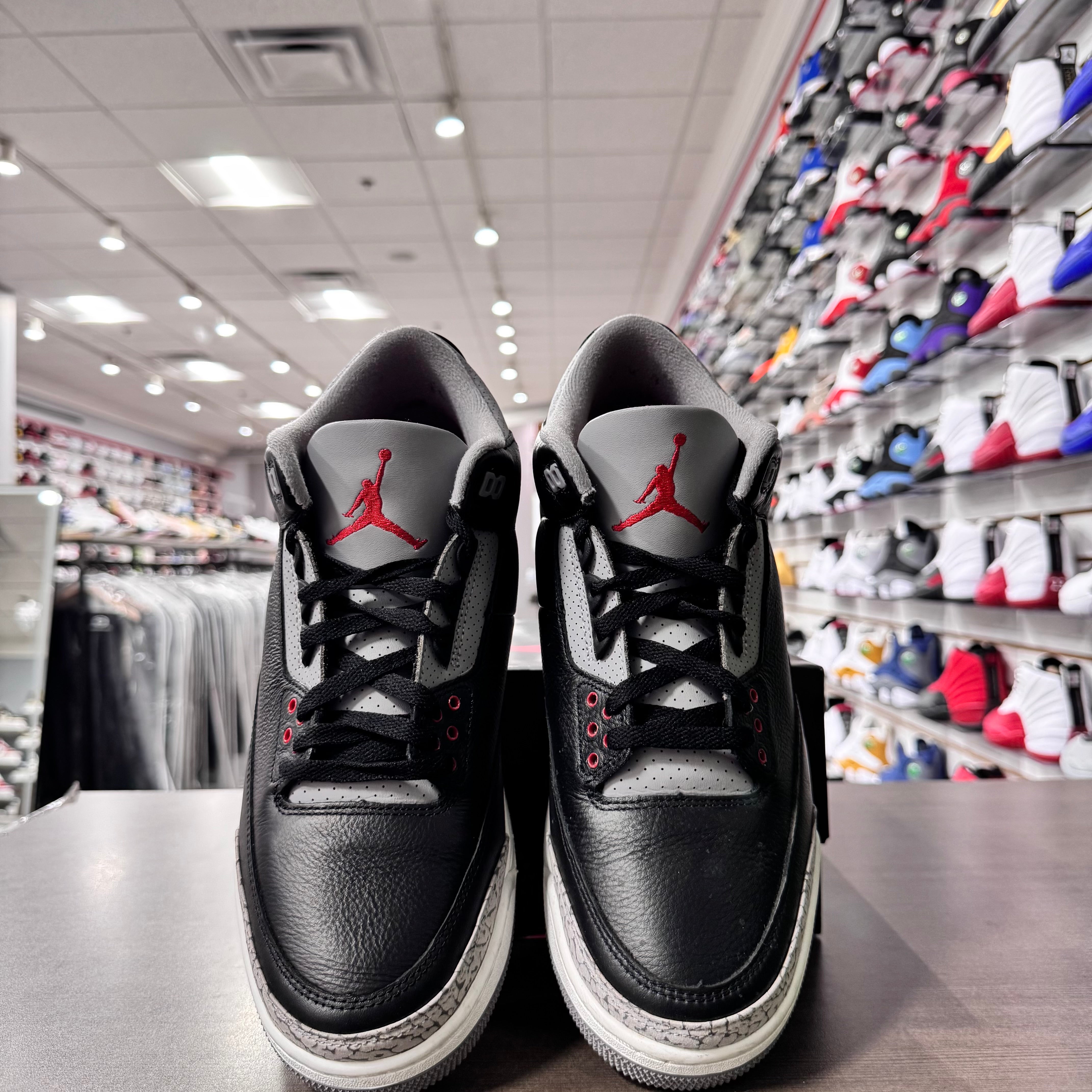 Jordan Retro 3 Mens Black Cement (Lightly Worn)