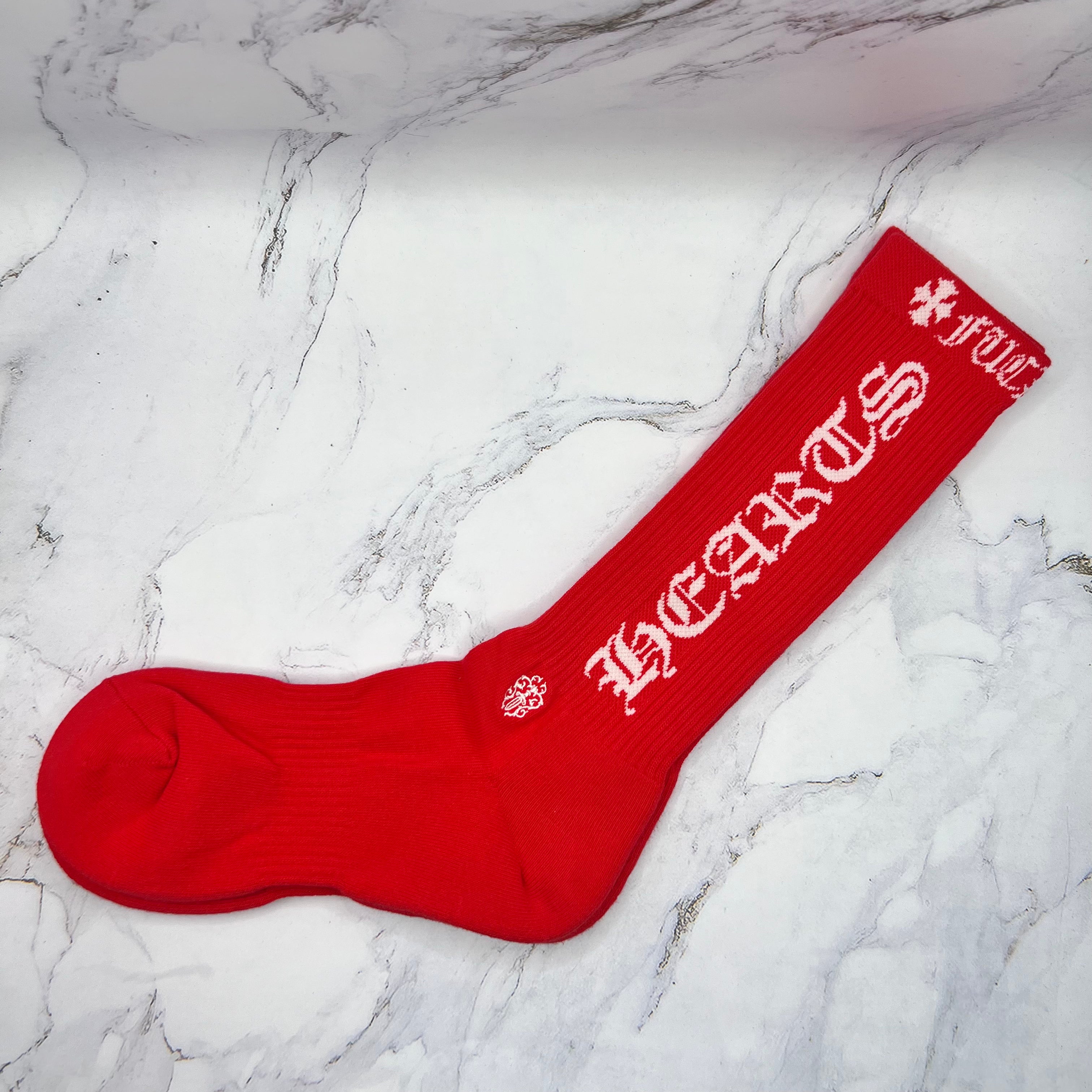 Chrome Hearts F*** You Socks Red