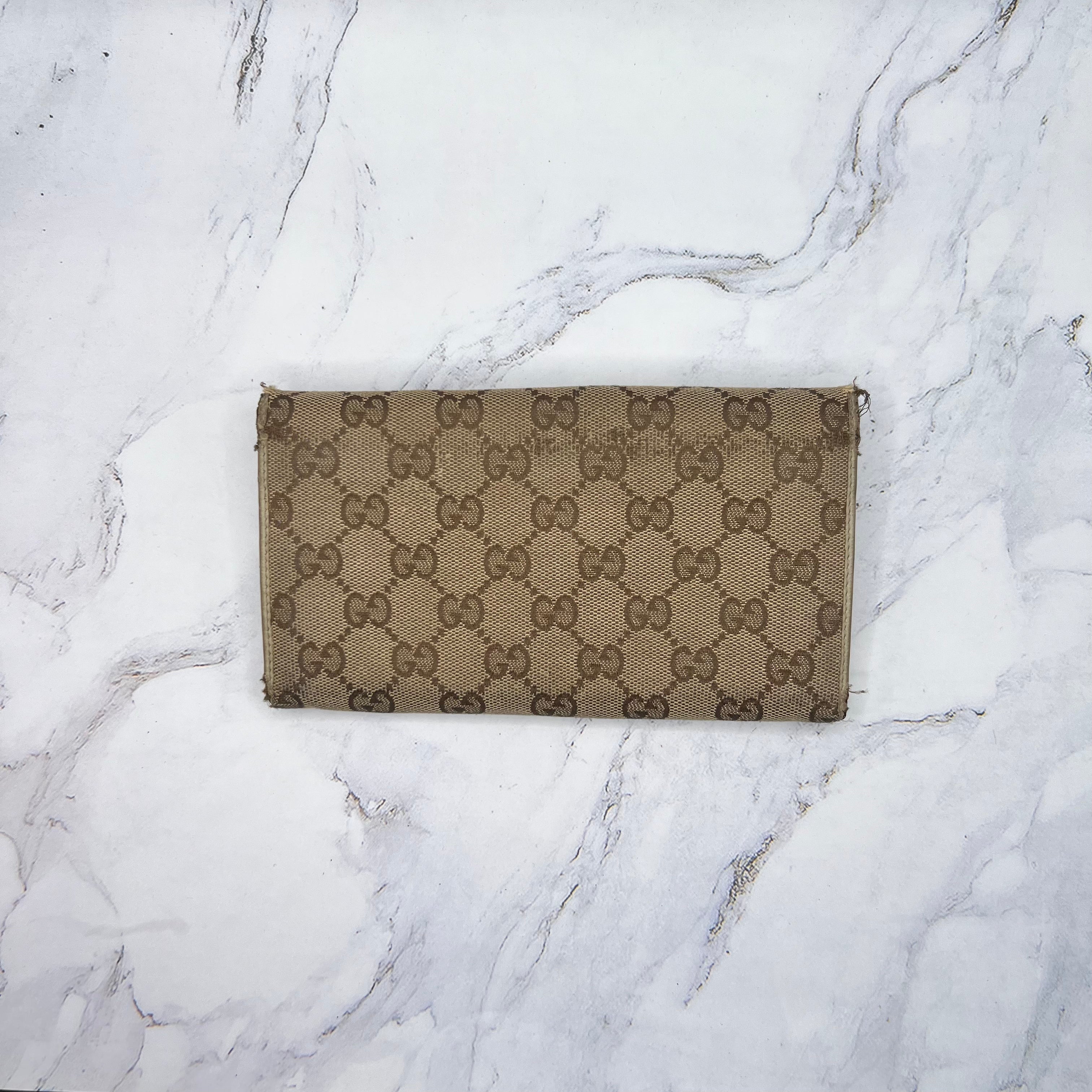 Gucci Long Wallet Monogram (VINTAGE)
