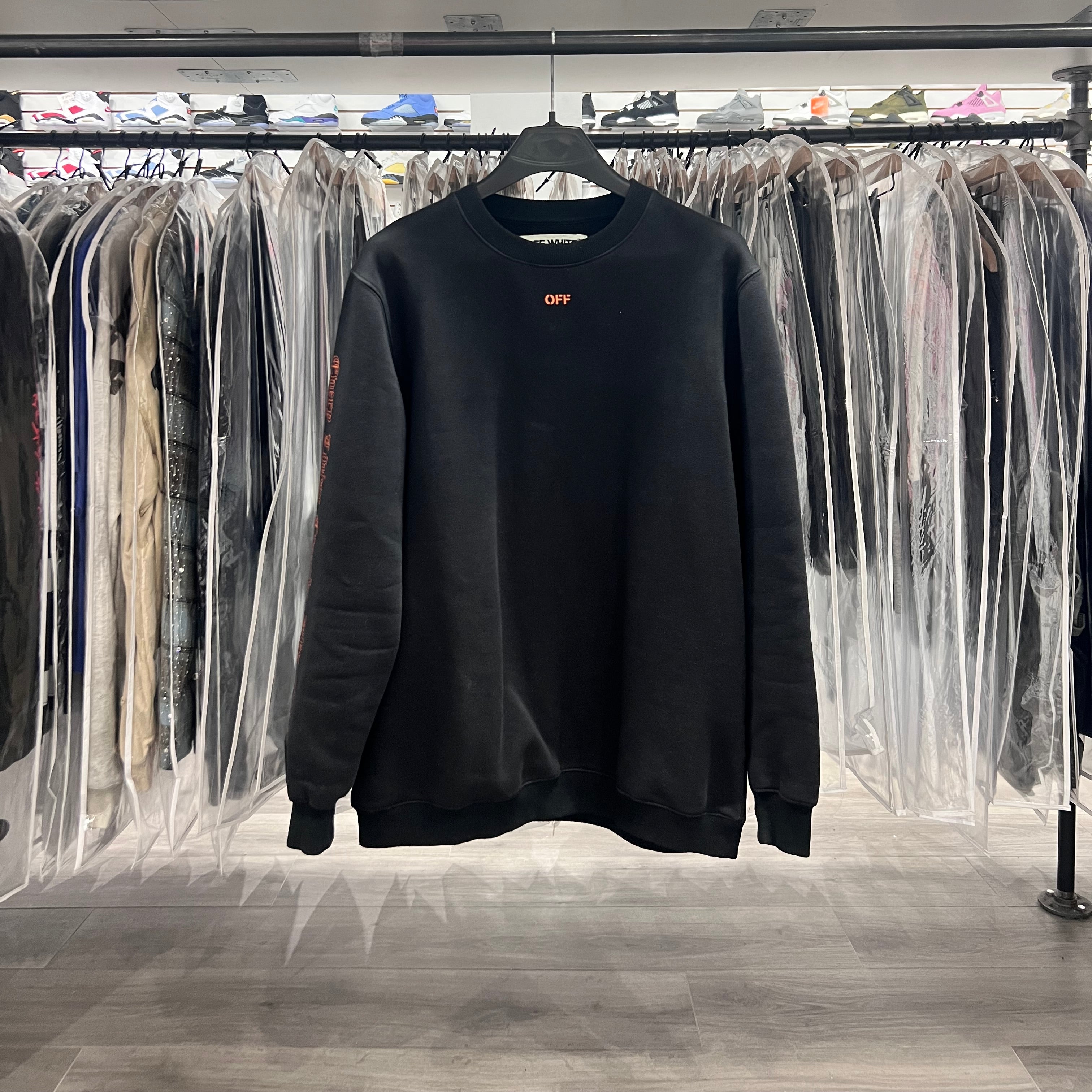 Off White X Vlone Crewneck Sweater Black (Lightly Worn)