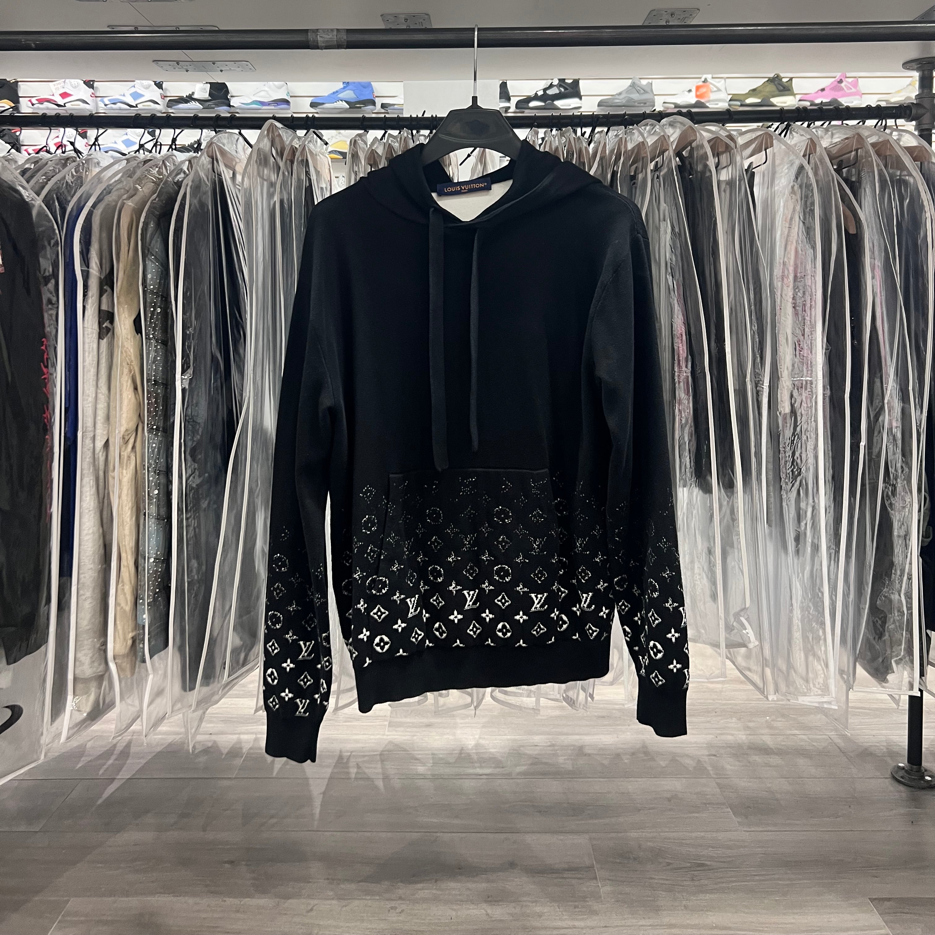 Louis Vuitton Monogram Hoodie Black (Lightly Worn)