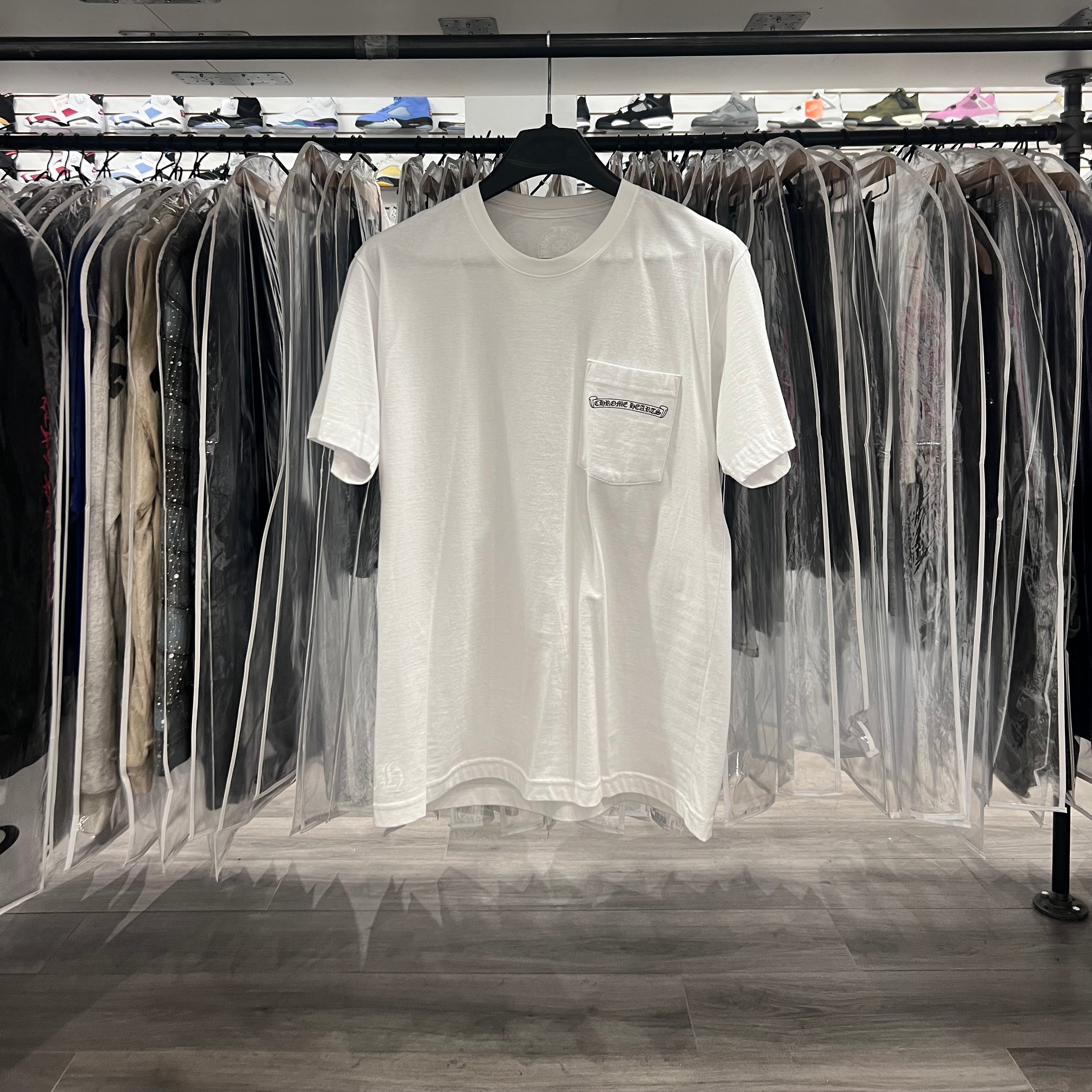 Chrome Hearts Shoulder Logo Tee White (Lightly Worn)