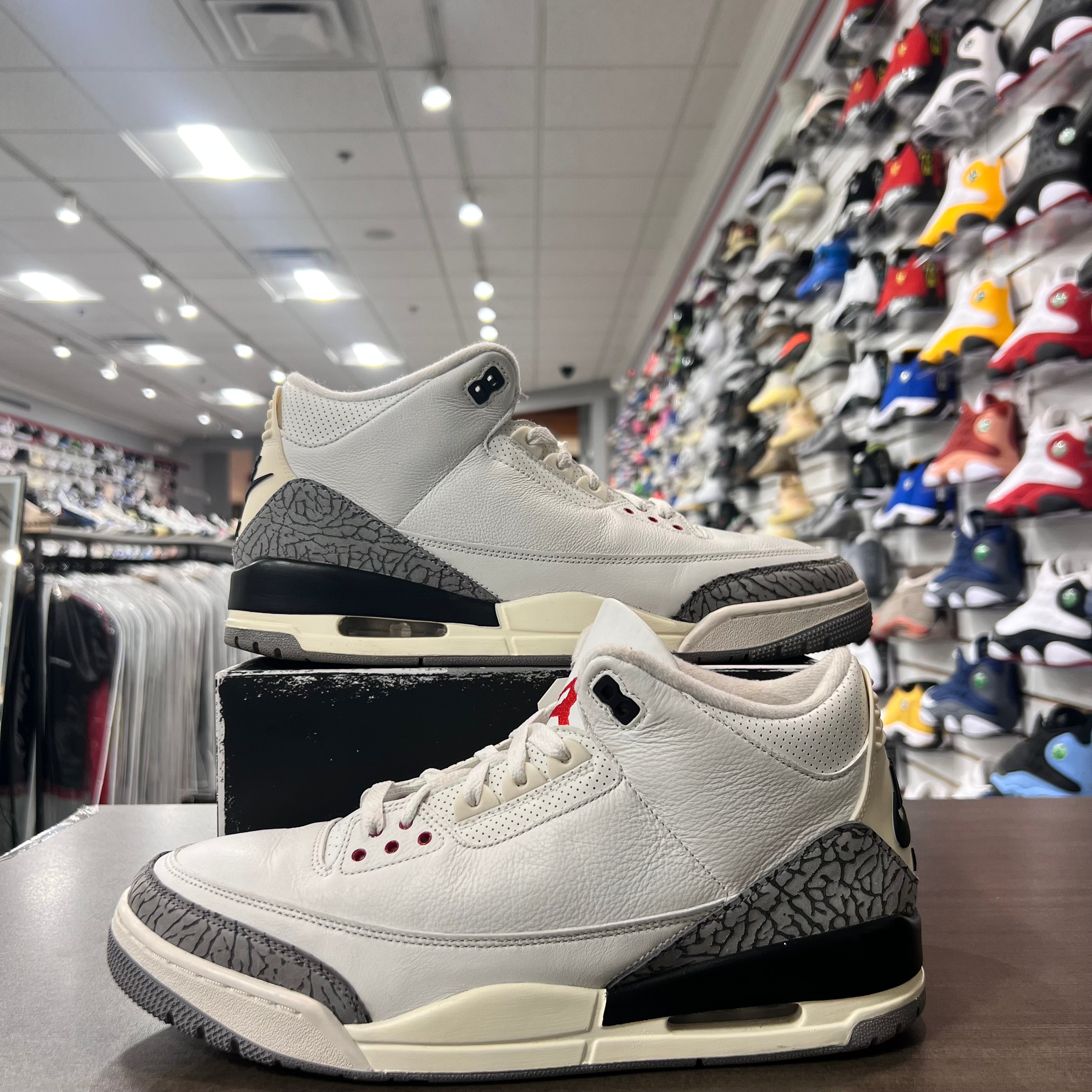 Jordan Retro 3 Mens White Cement Reimagined (Lightly Worn)