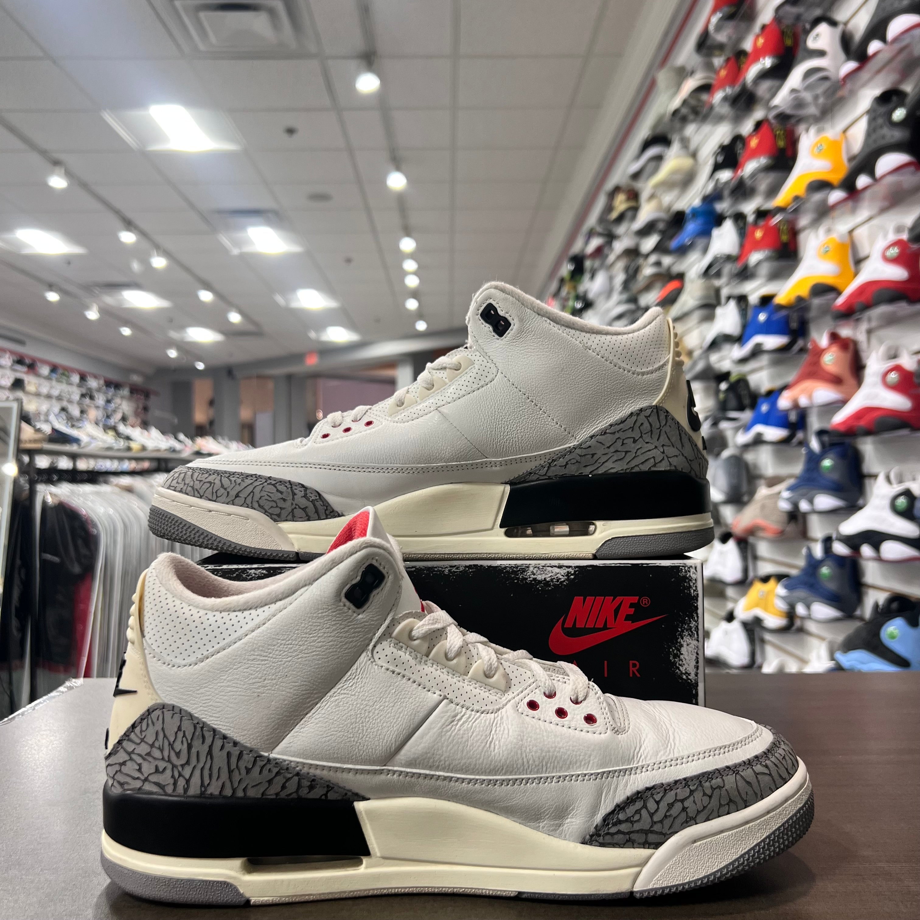 Jordan Retro 3 Mens White Cement Reimagined (Lightly Worn)