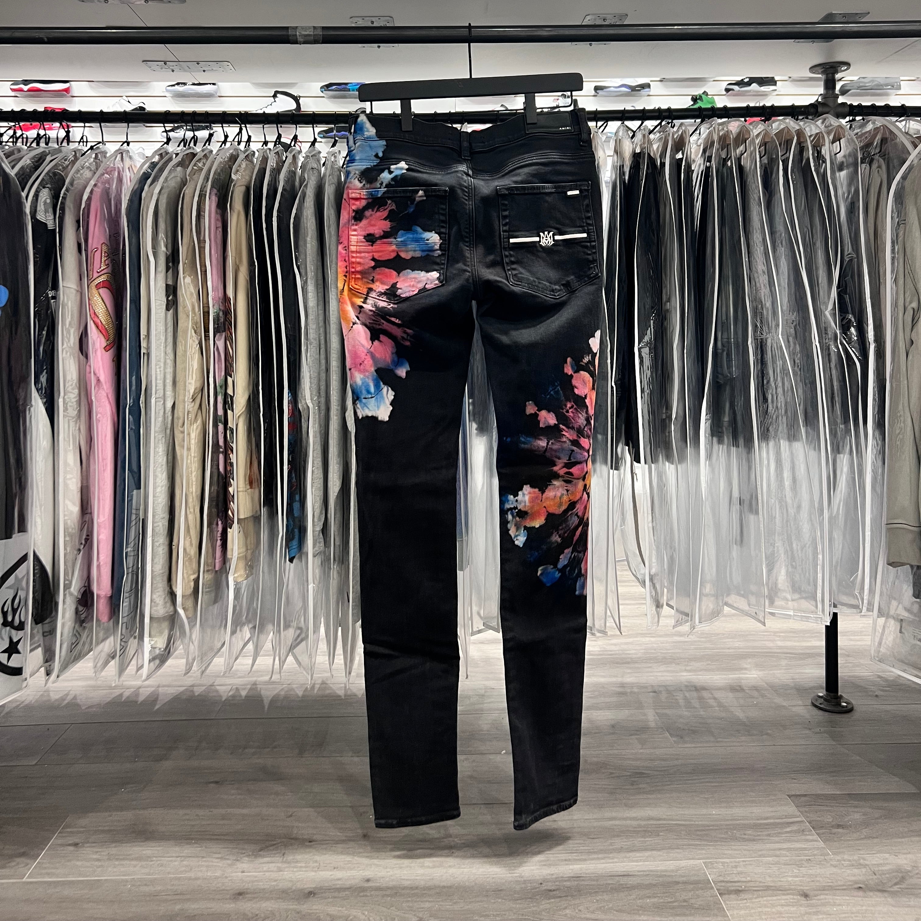 Amiri Tye Dye Jeans Black (Lightly Worn)