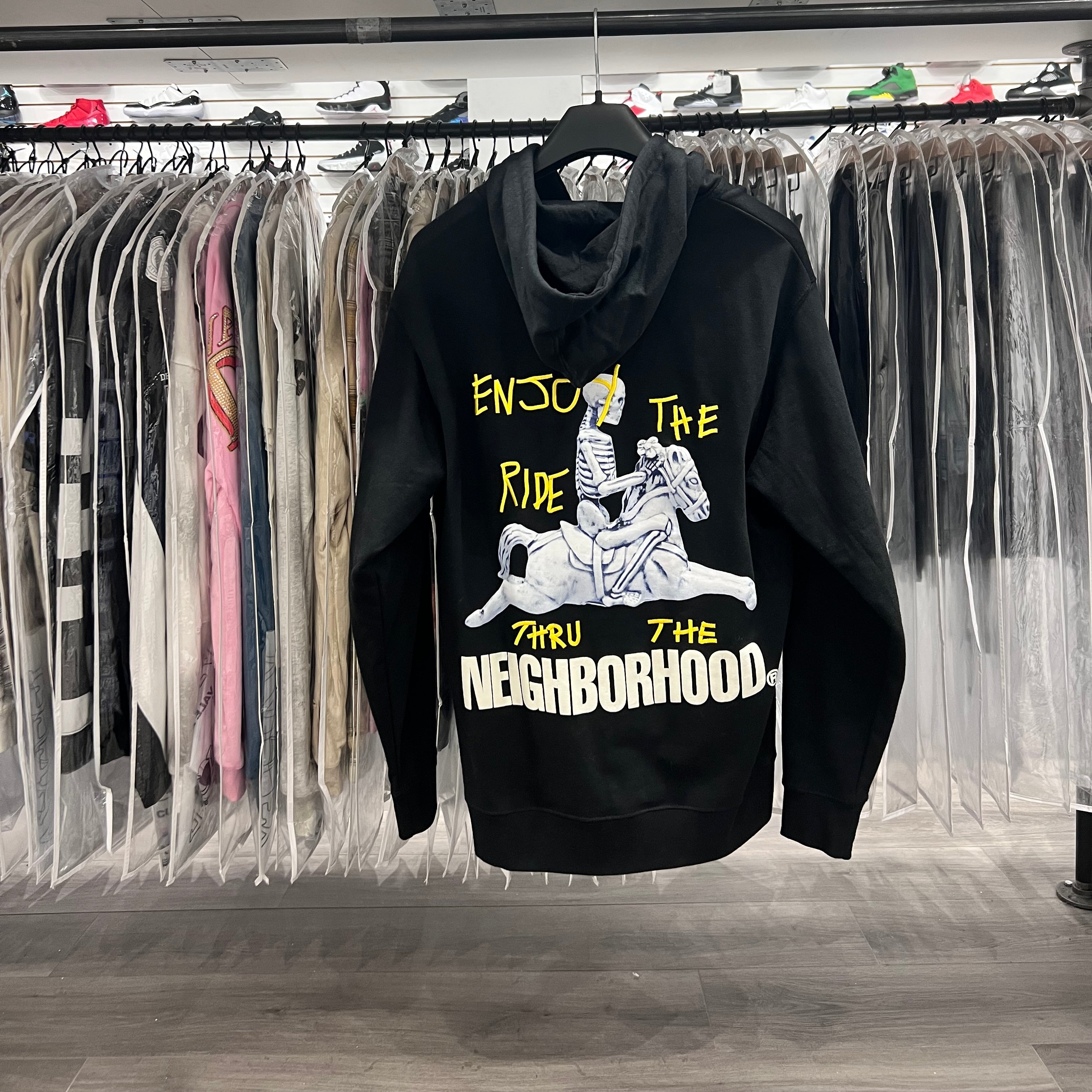 Cactus Jack X Neighborhood Tokyo Full Zip Hoodie Black (Lightly Worn)
