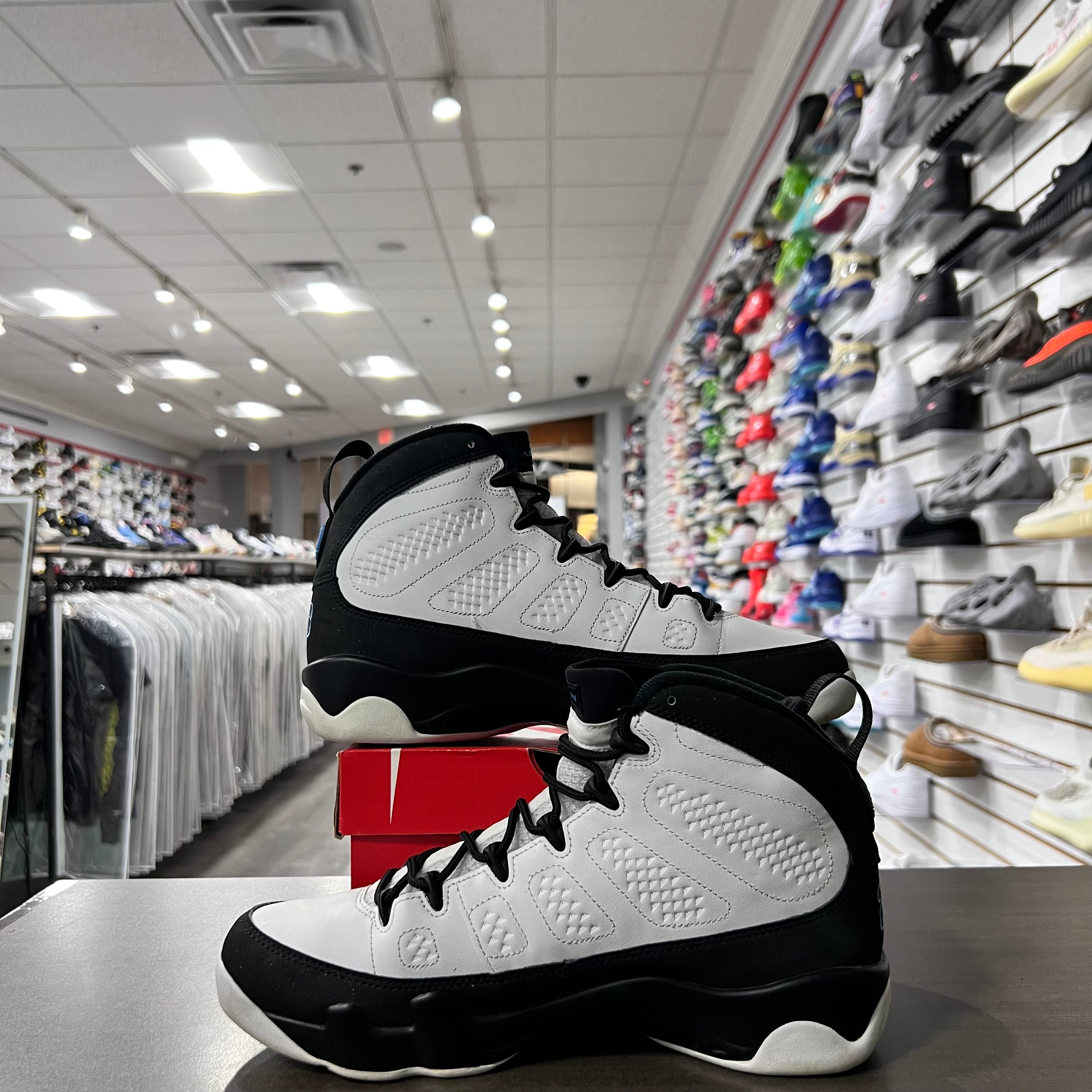 Jordan Retro 9 Mens University Blue (Lightly Worn+Replacement Box)