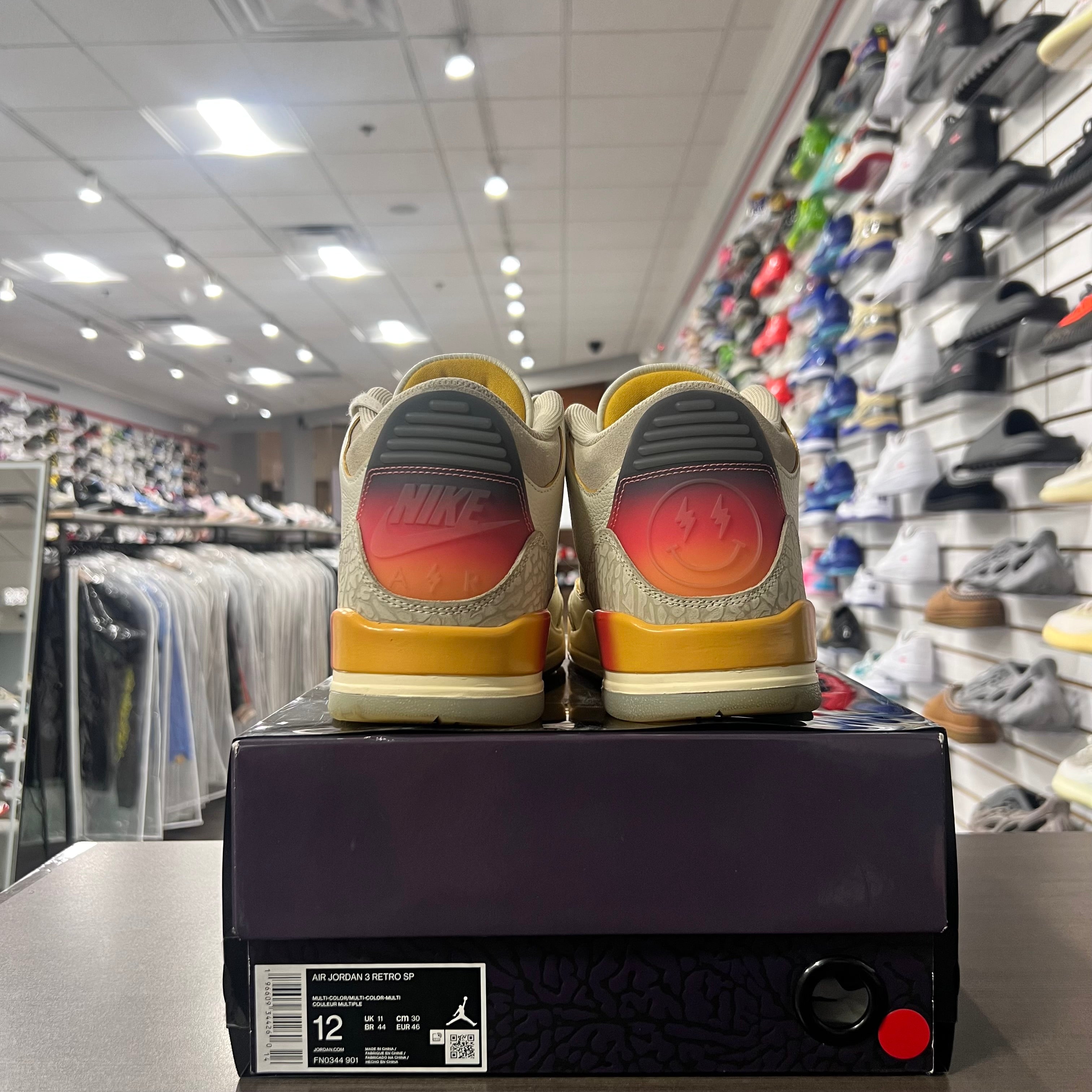 Jordan Retro 3 Mens J Balvin Medellin (Lightly Worn)