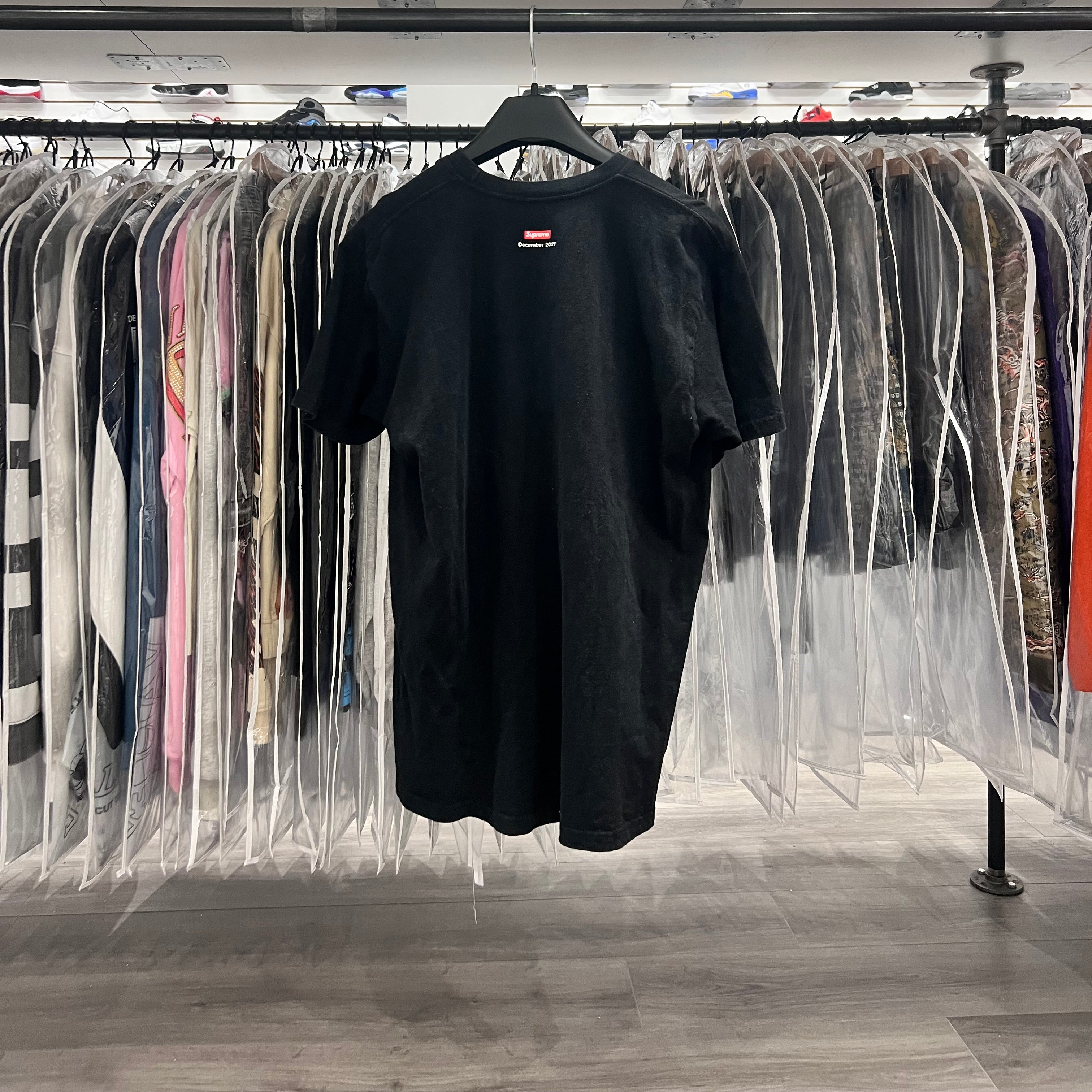 Supreme Don't Spend All In One Place Tee Black (Lightly Worn)