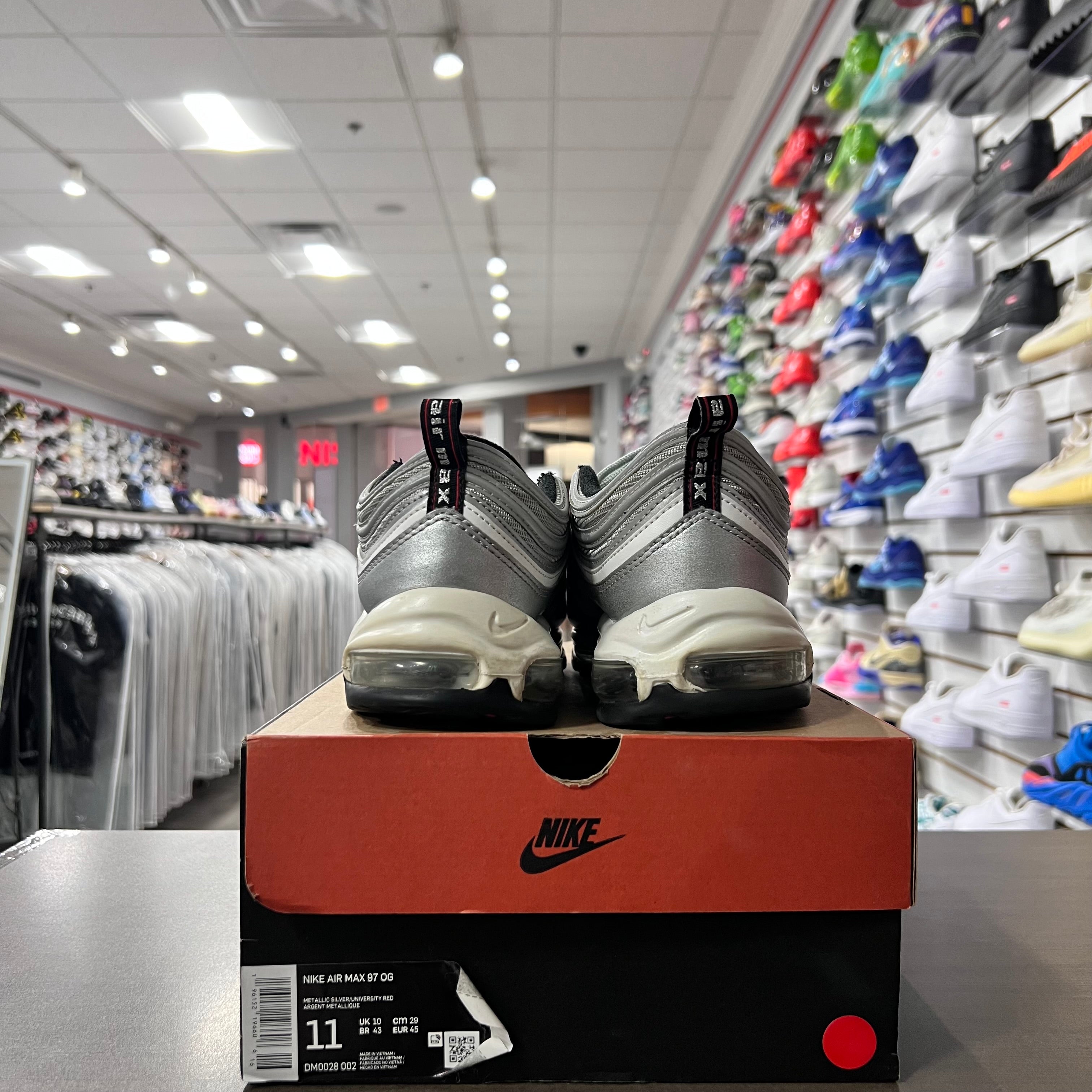 Nike Air Max 97 OG Silver Bullet (2022)(Lightly Worn)