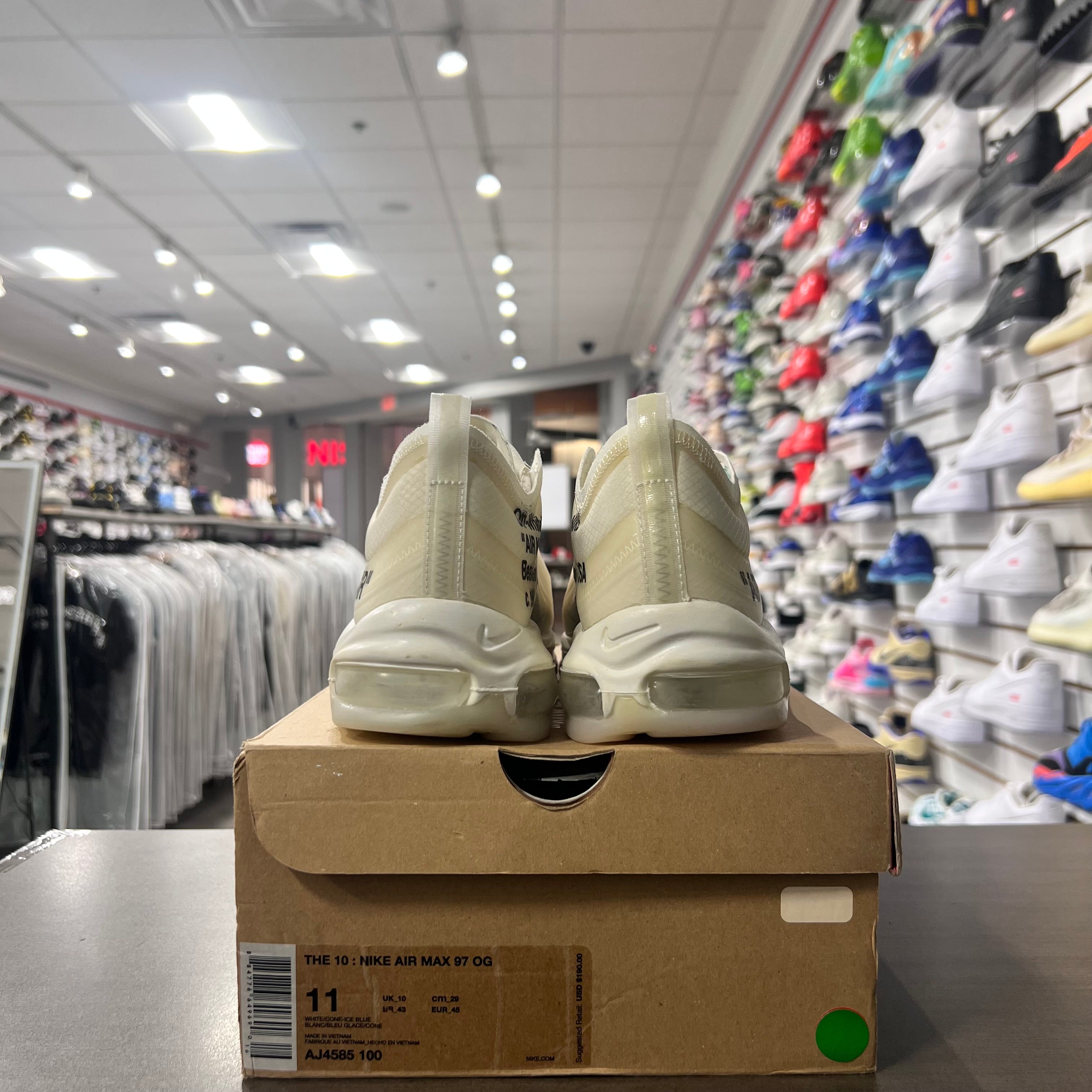 Nike X Off White Air Max 97 Og White (Lightly Worn)