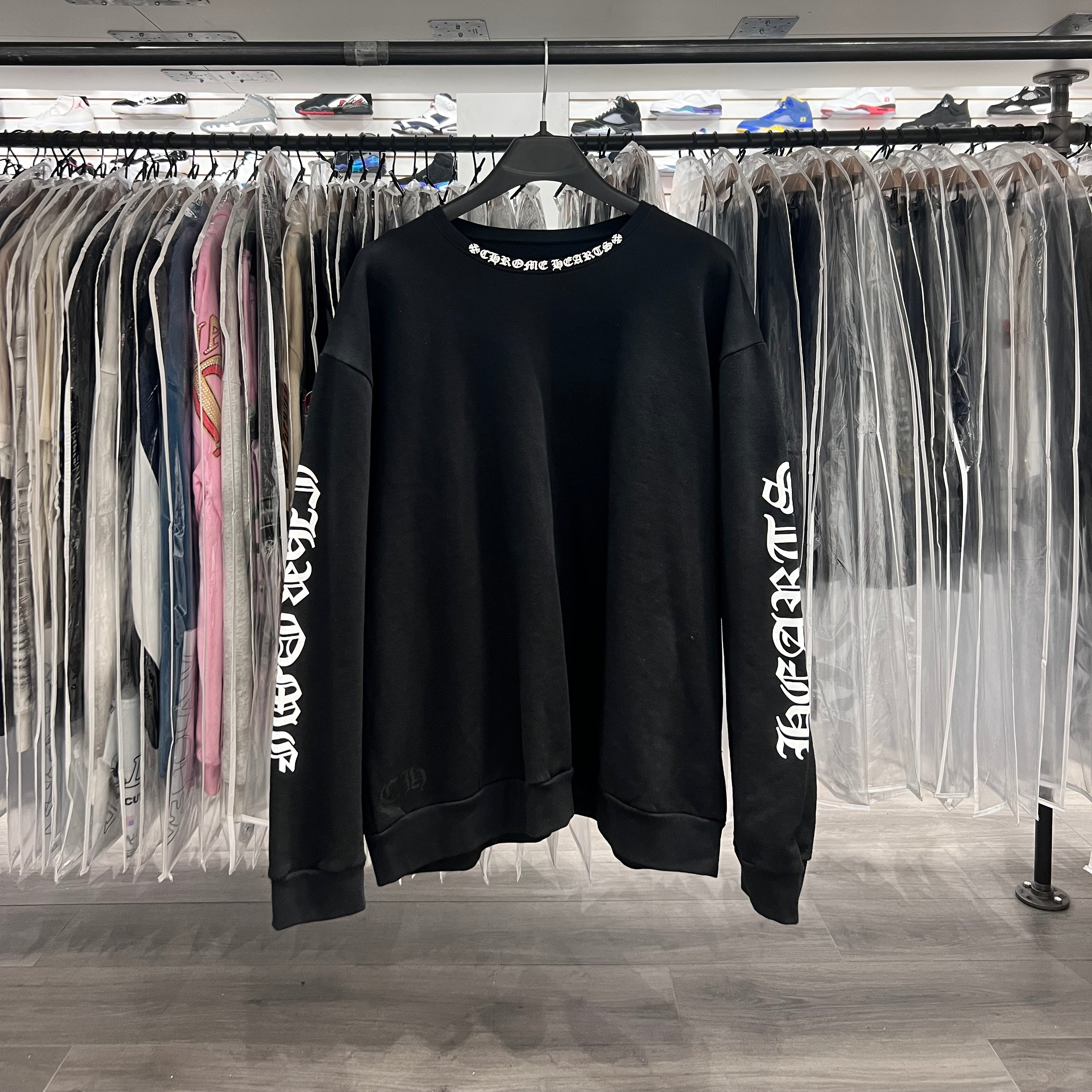 Chrome Hearts Scroll Crewneck Black
