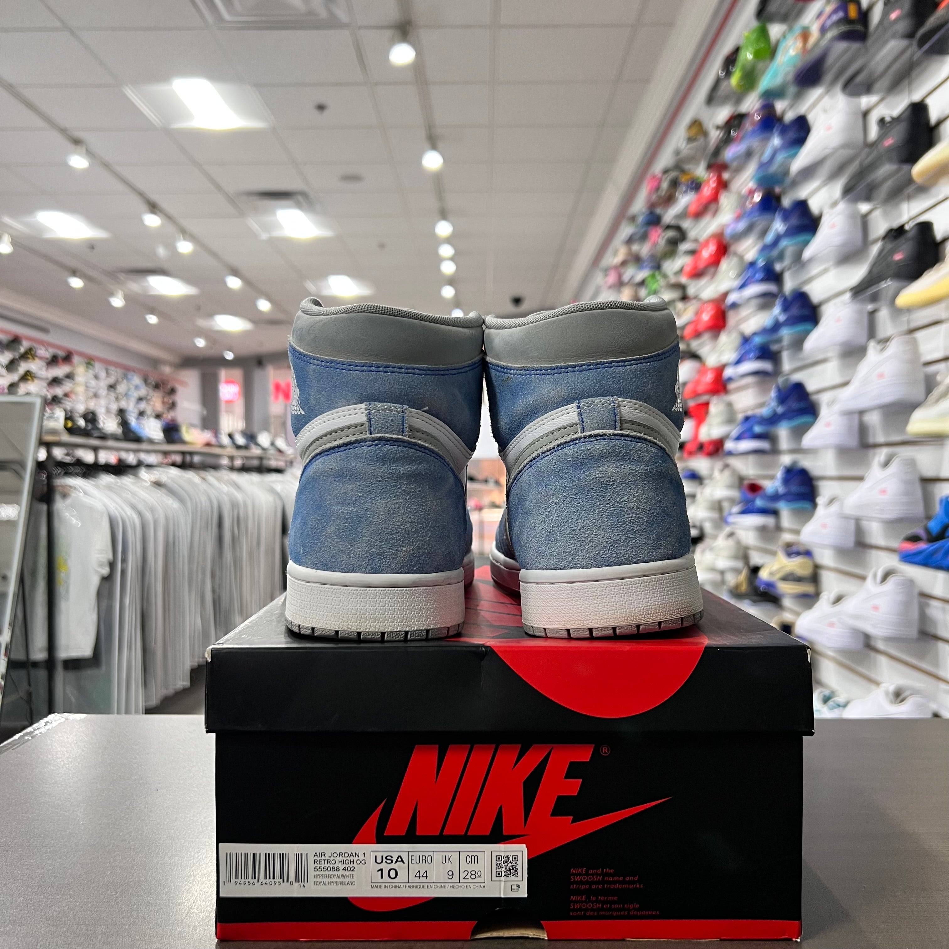 Jordan Retro 1 High Og Mens Hyper Royal (Lightly Worn)