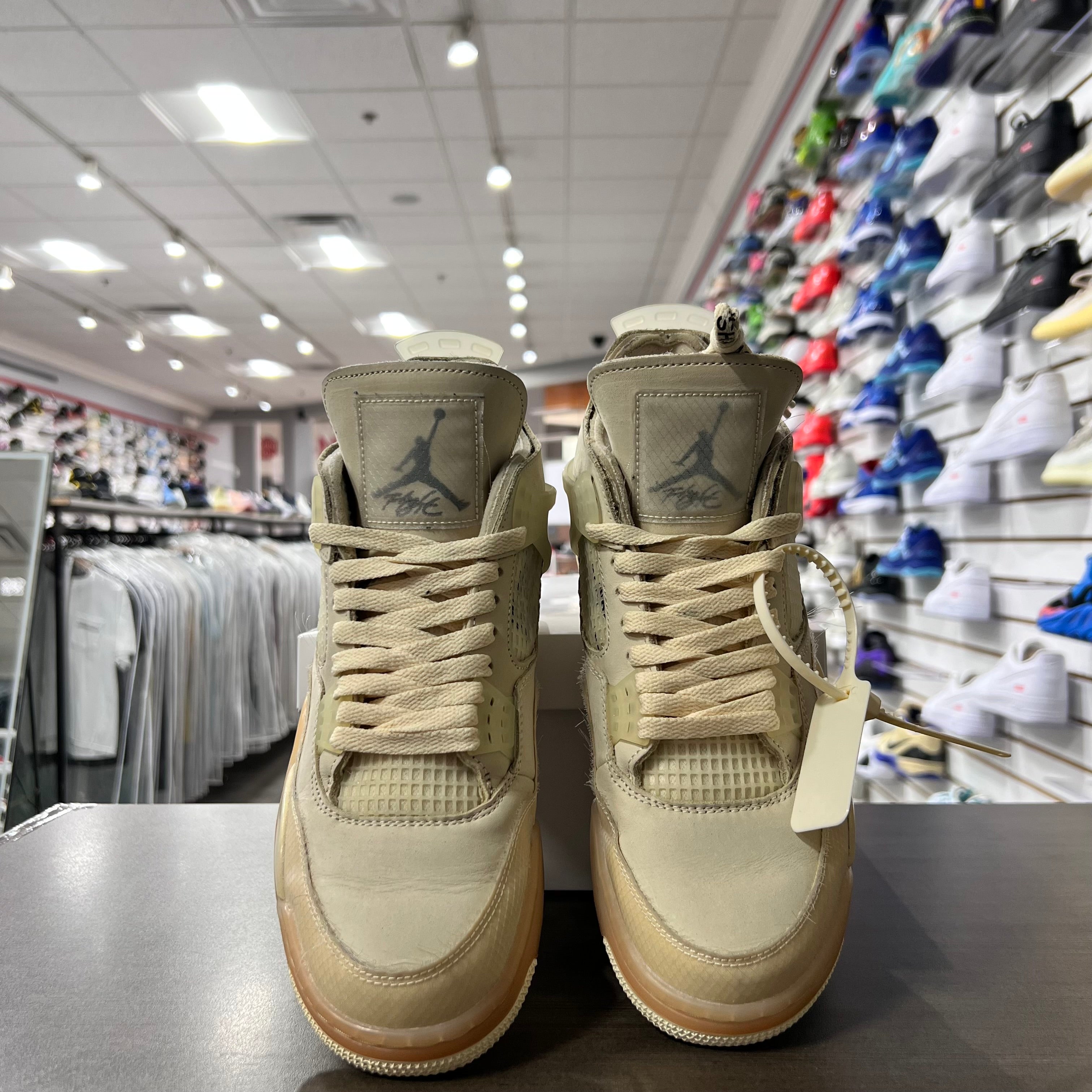 Jordan Retro 4 Womens Off White Sail (Lightly Worn+Replacement Box)