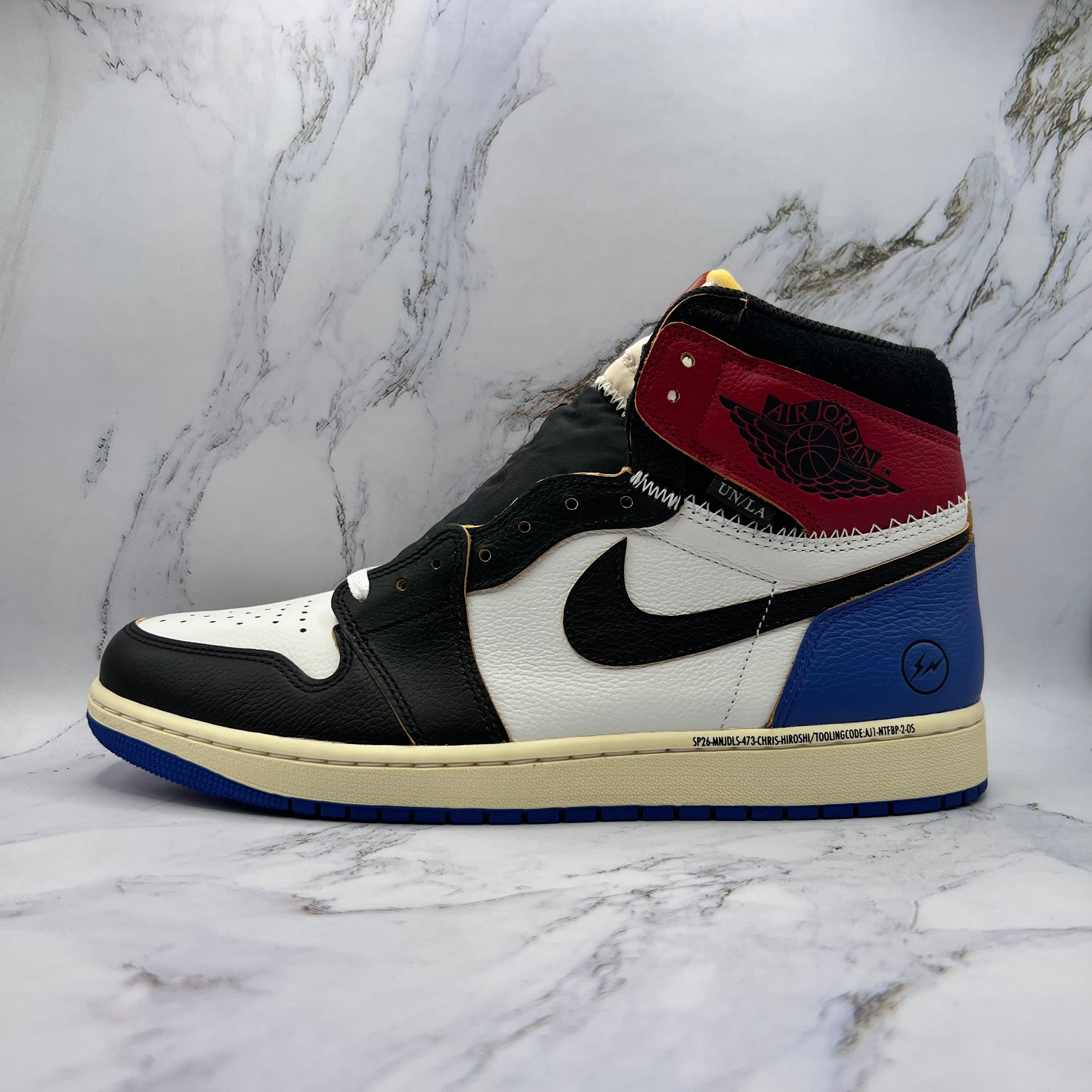 Jordan Retro 1 High Og Mens Fragment X Union La Varsity Red Sport Royal