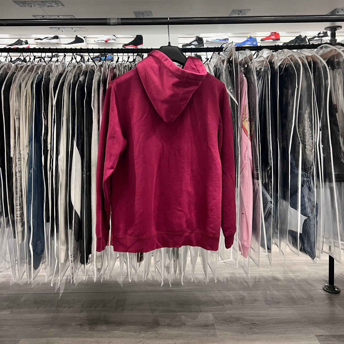 Undefeated Staple Hoodie Maroon (Lightly Worn)