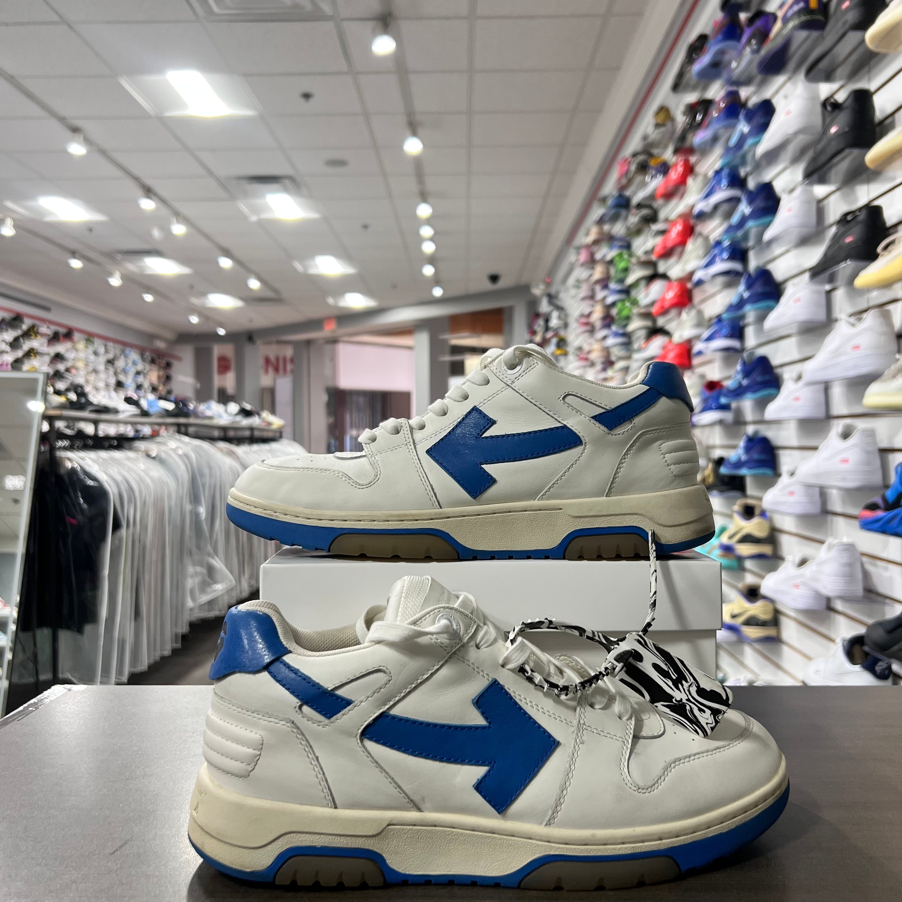 Off White Out Of Office Sneaker Blue White (Lightly Worn+Replacement Box)