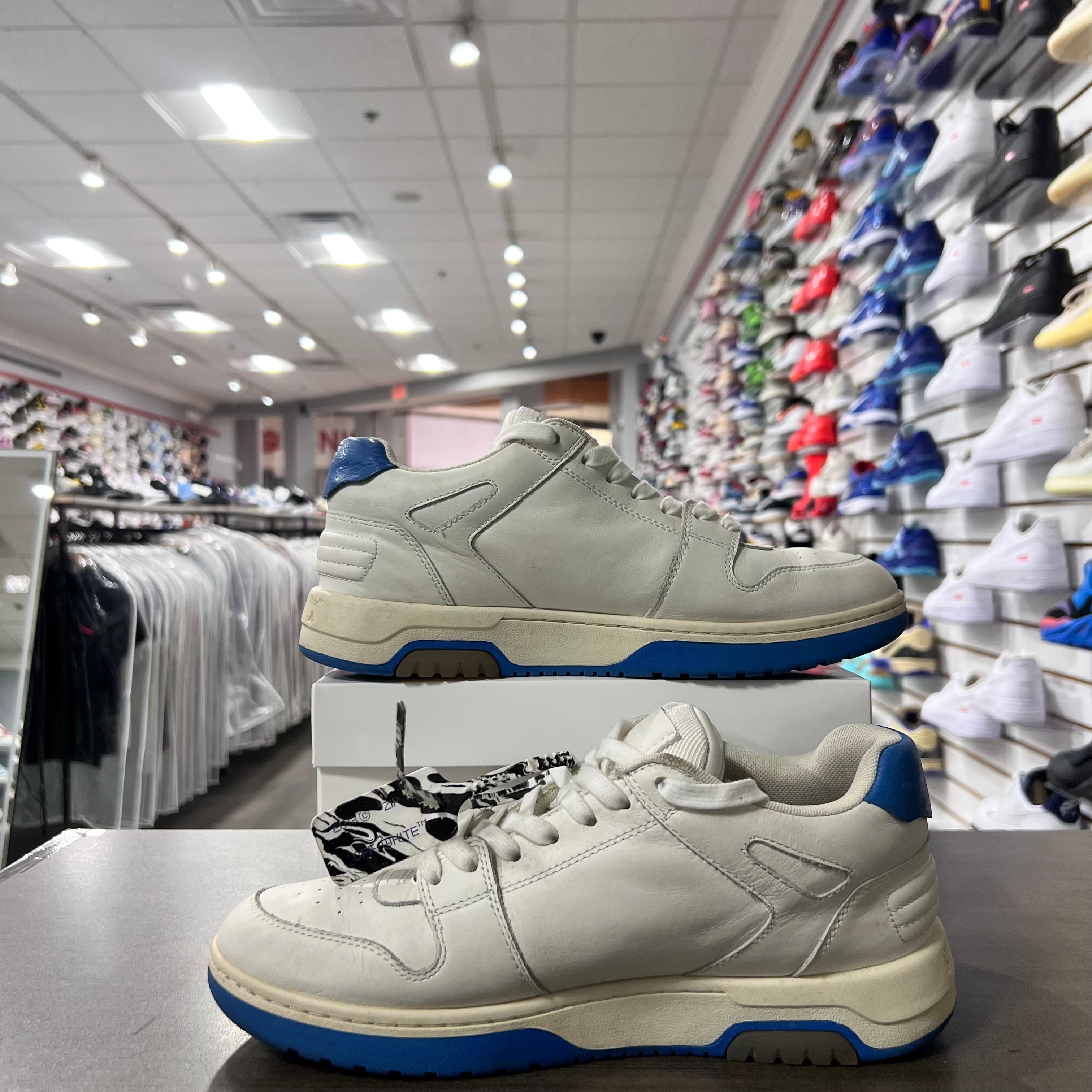 Off White Out Of Office Sneaker Blue White (Lightly Worn+Replacement Box)