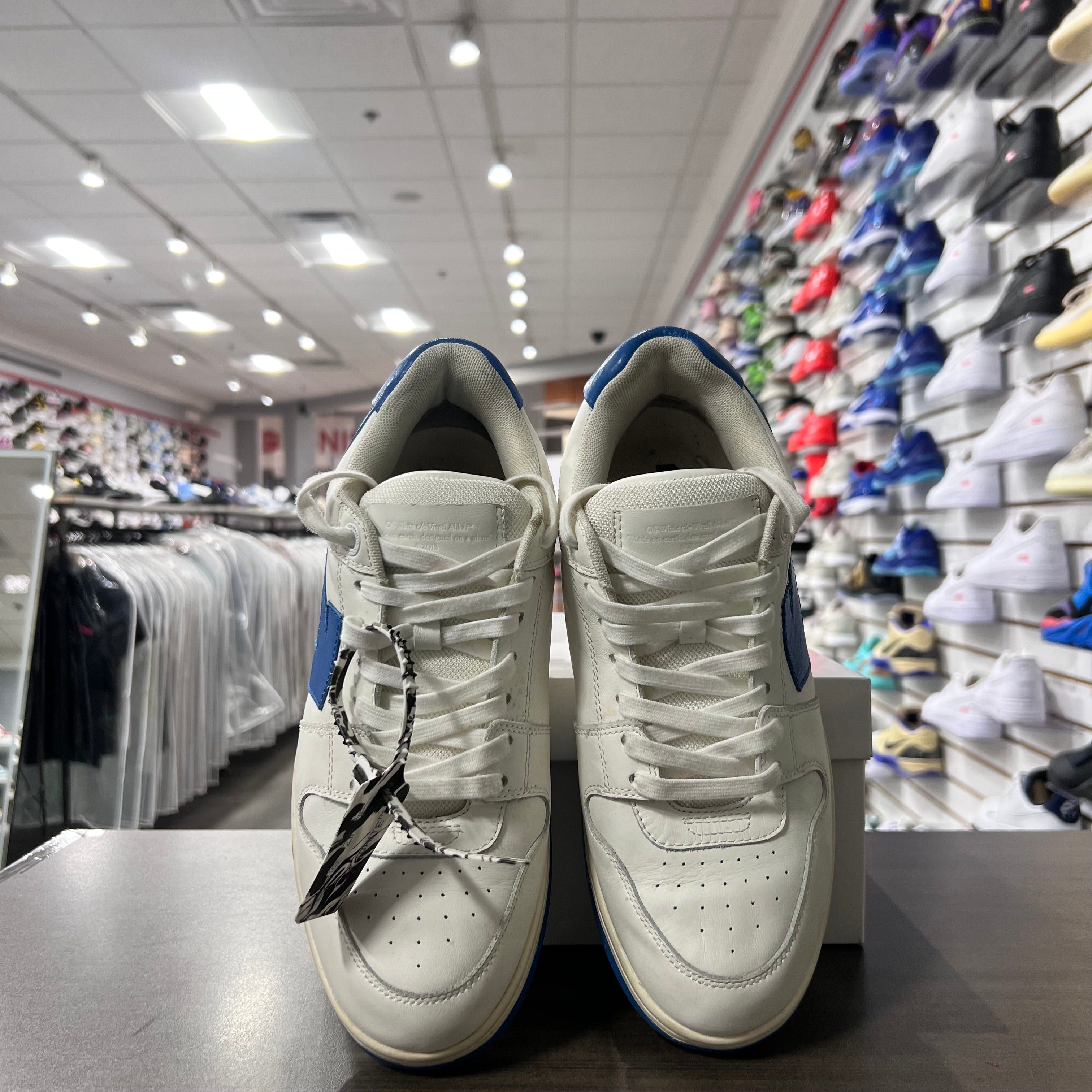 Off White Out Of Office Sneaker Blue White (Lightly Worn+Replacement Box)