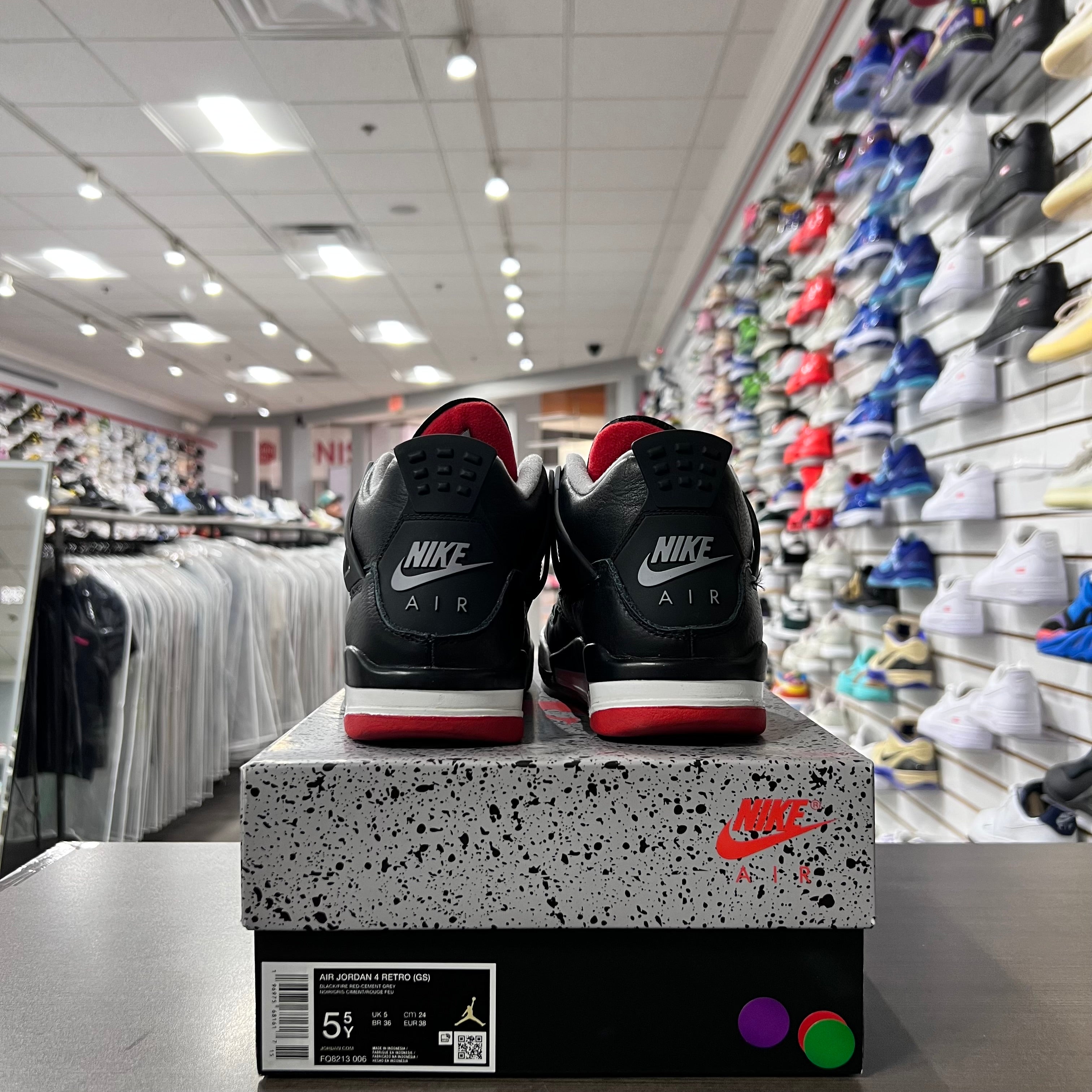Jordan Retro 4 Gs Bred Reimagined (Lightly Worn)