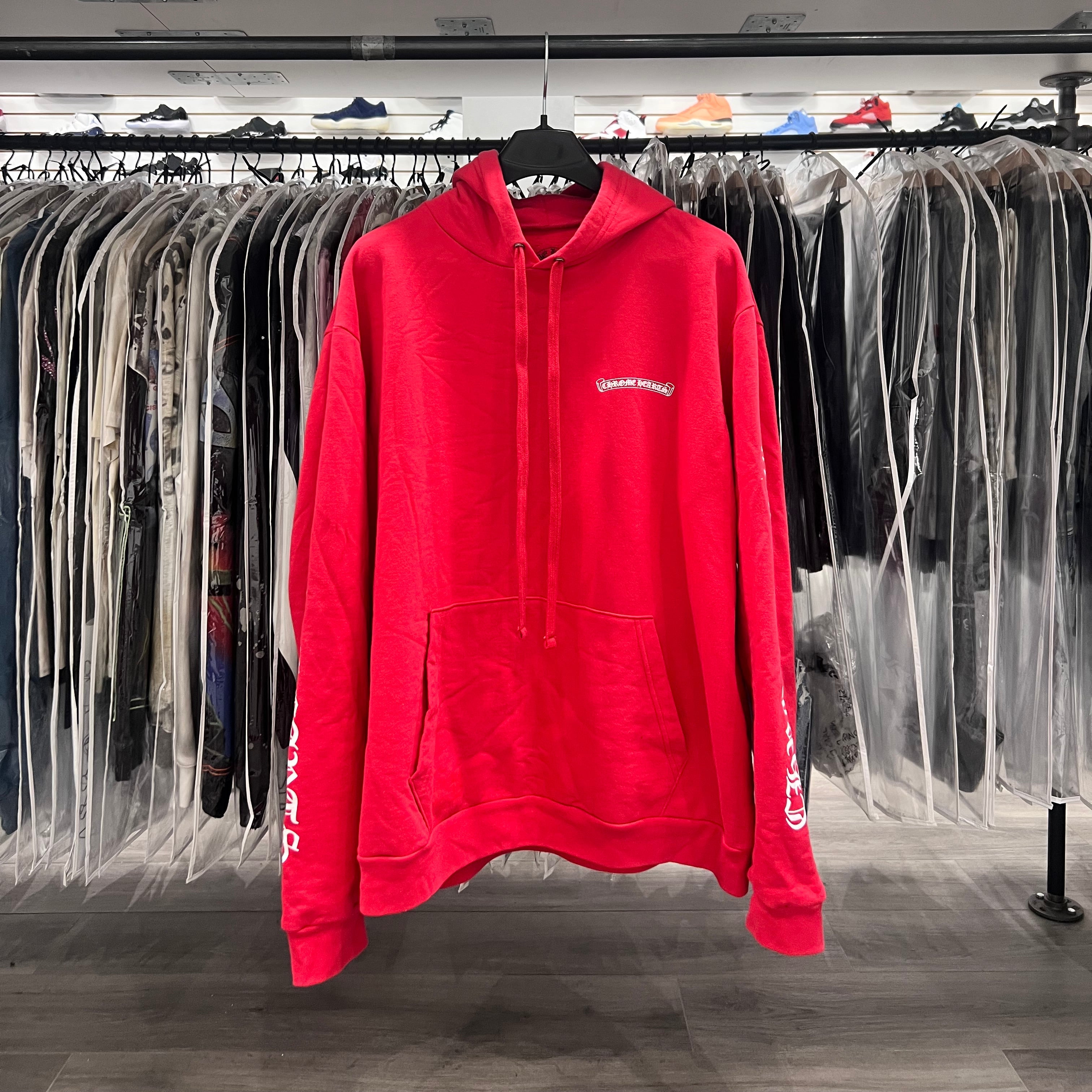Chrome Hearts Scroll Hoodie Red (Lightly Worn)