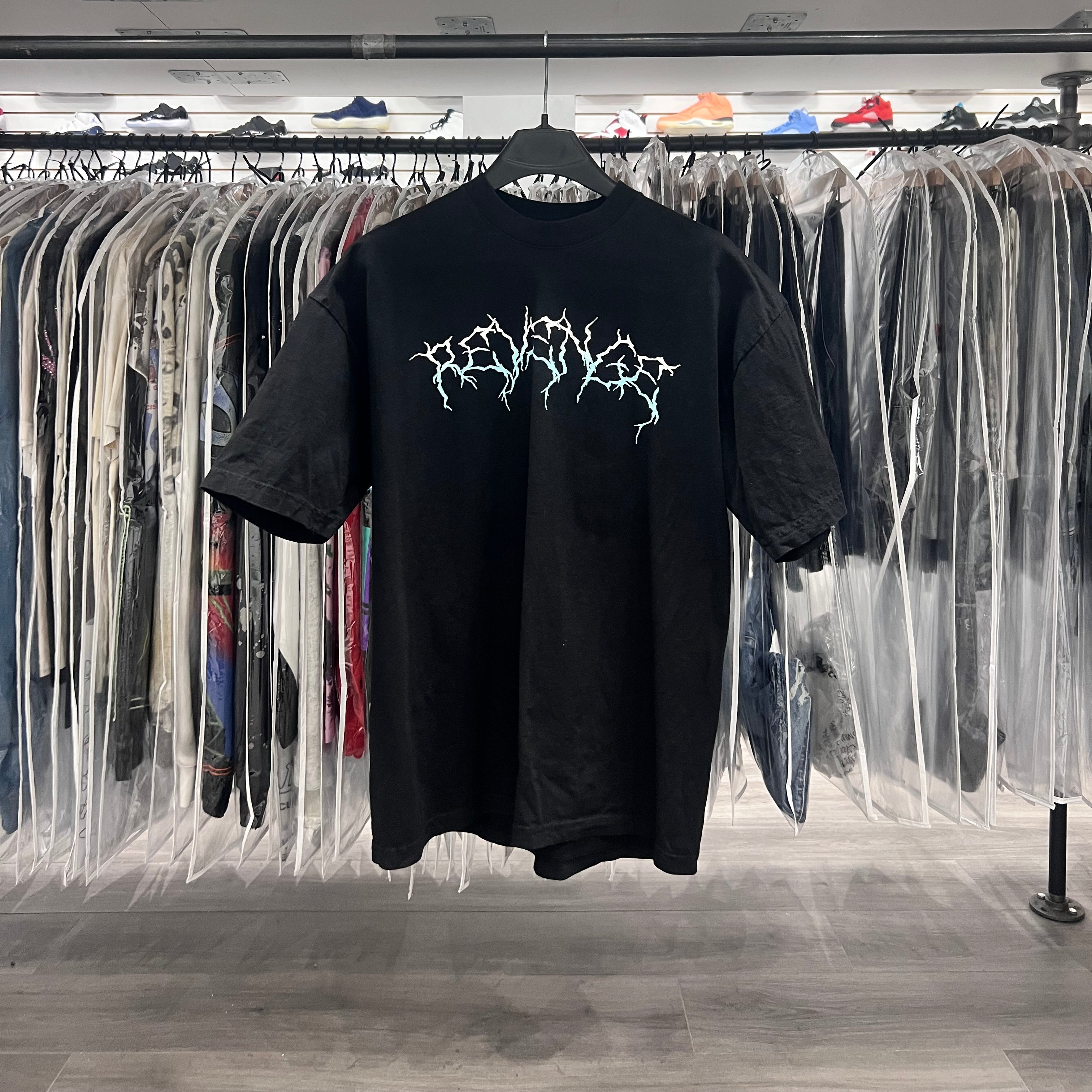 Revenge Gradient Lightning Tee Black (Lightly Worn)