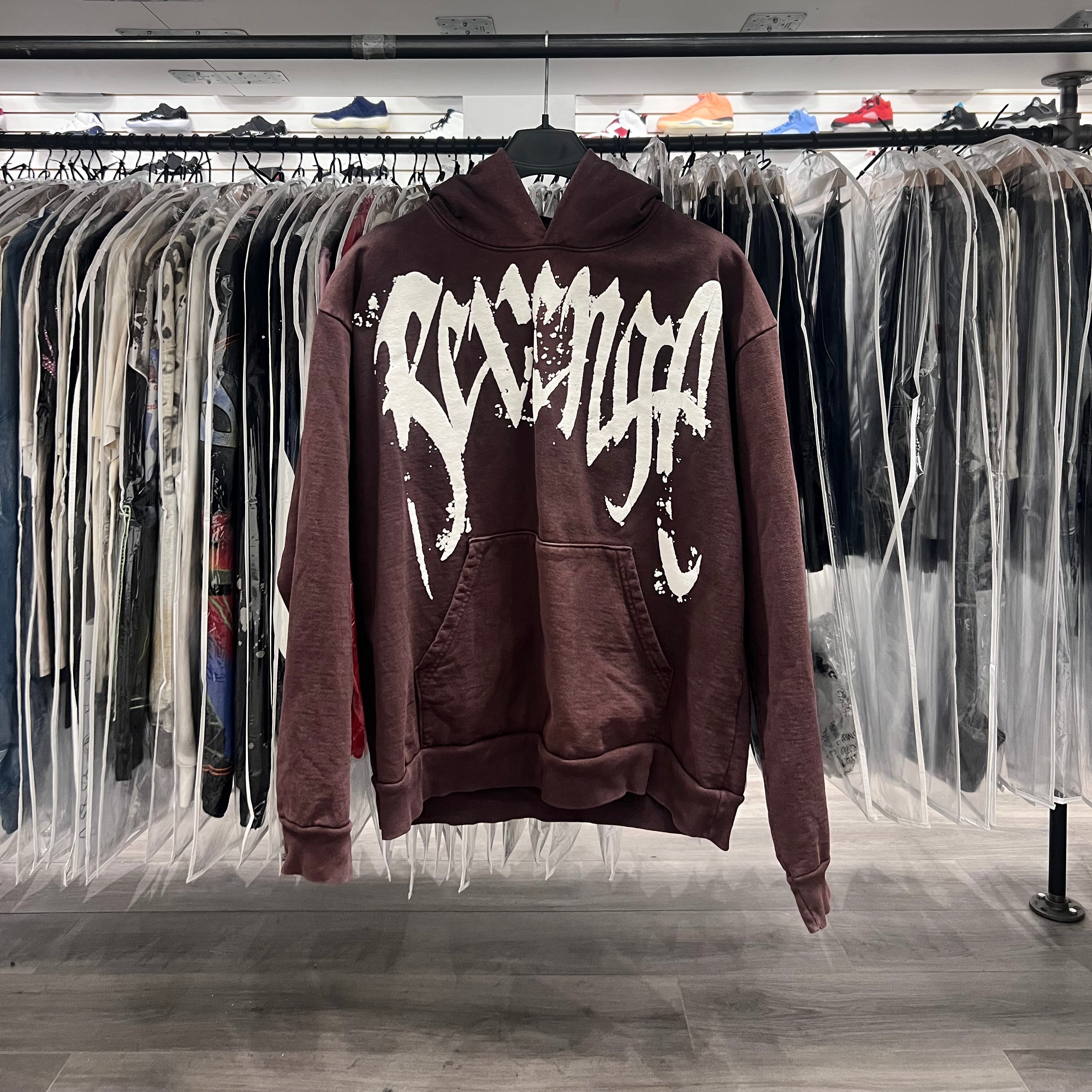 Revenge St Michael Hoodie Brown (Lightly Worn)