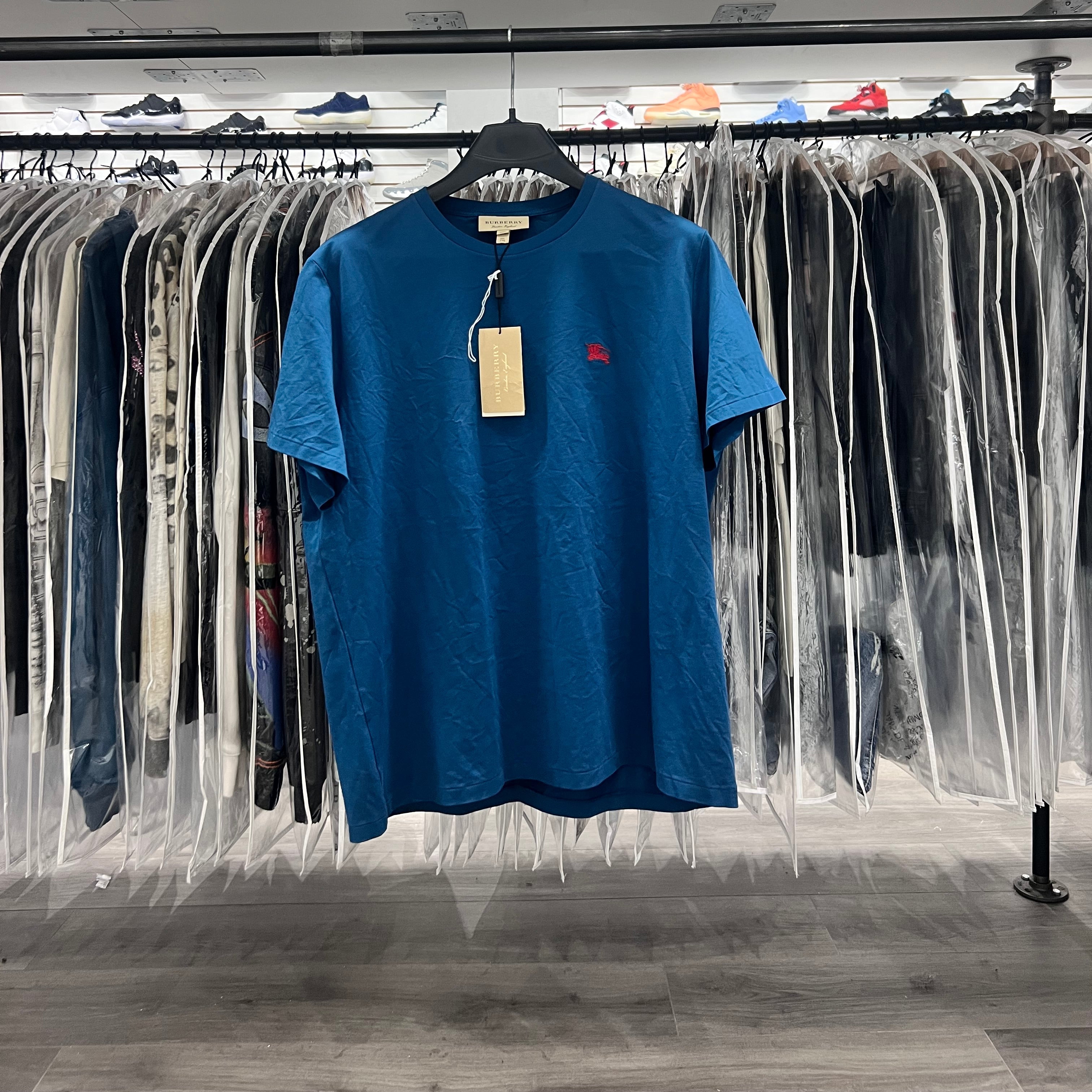Burberry Basic Logo Tee Blue