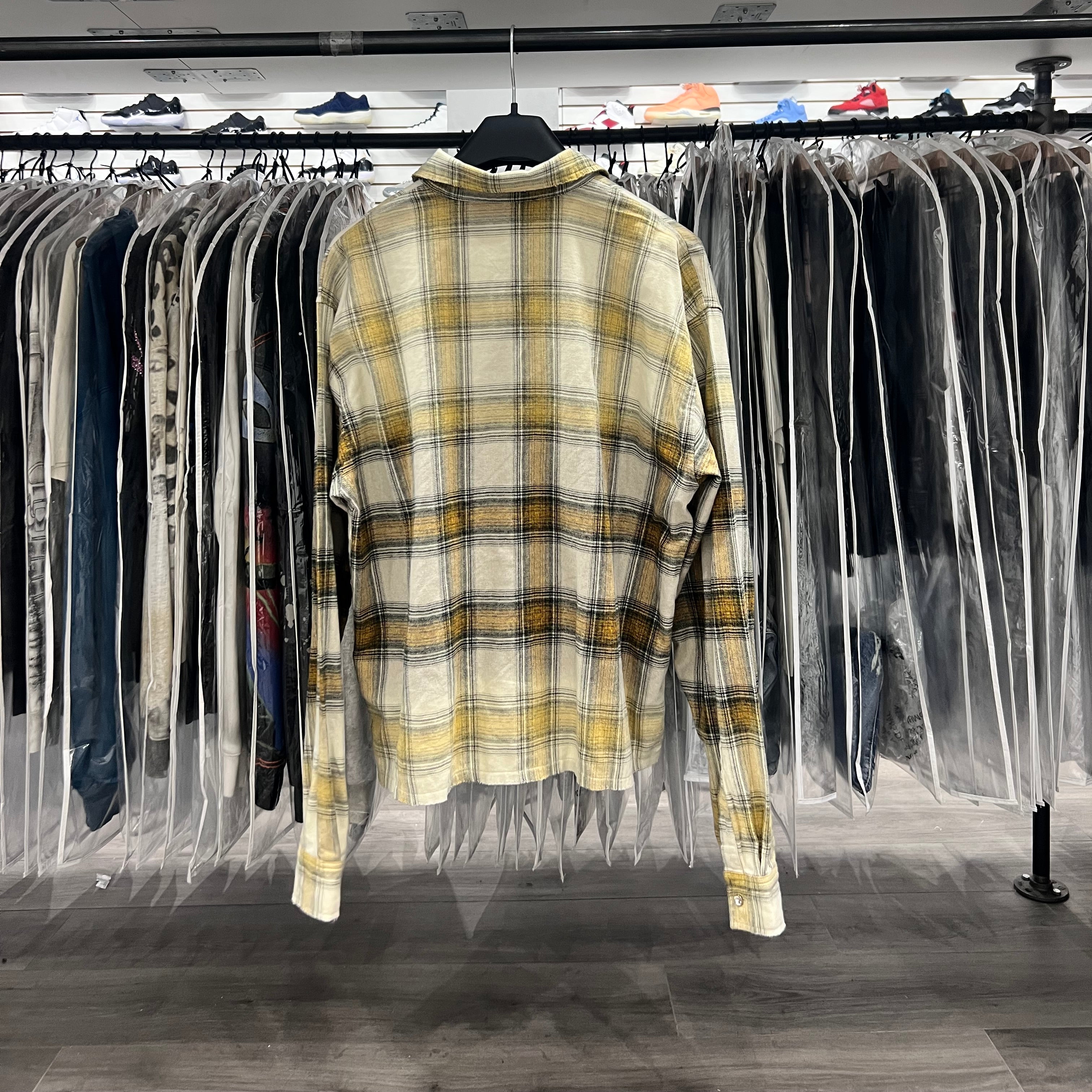 Vale Rhinestone Flannel Yellow (Lightly Worn)