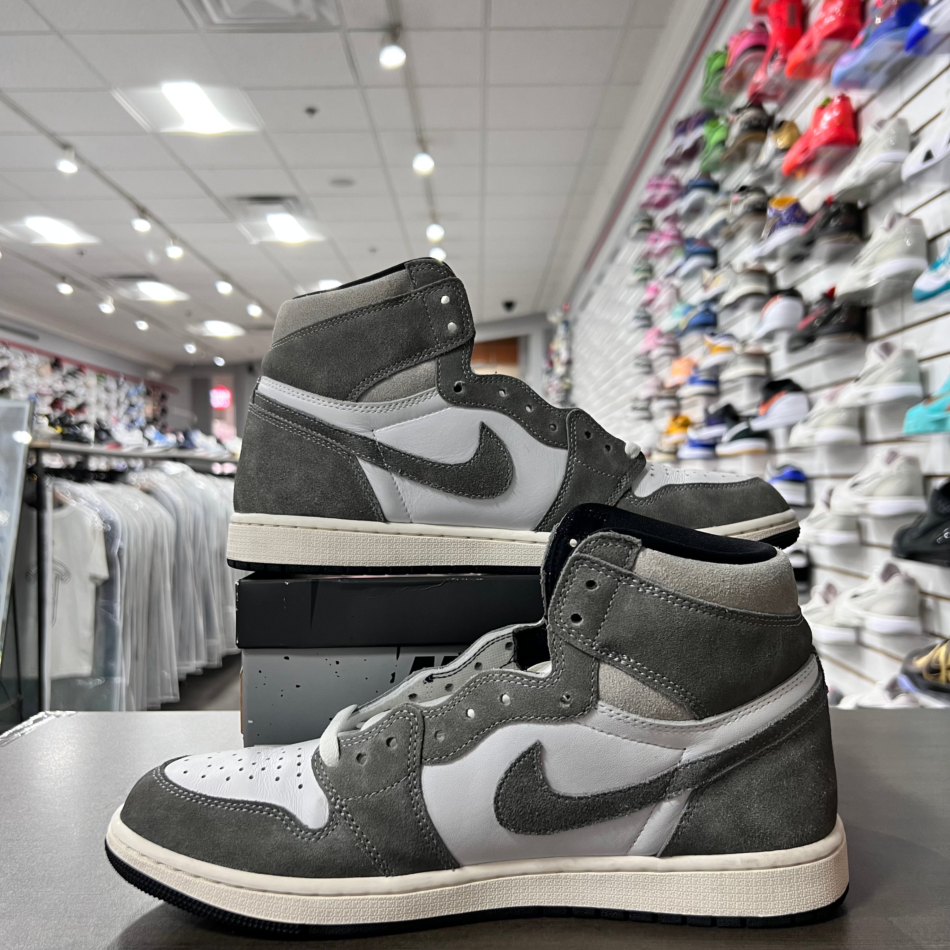 Jordan Retro 1 High Og Mens Washed Black (Lightly Worn)