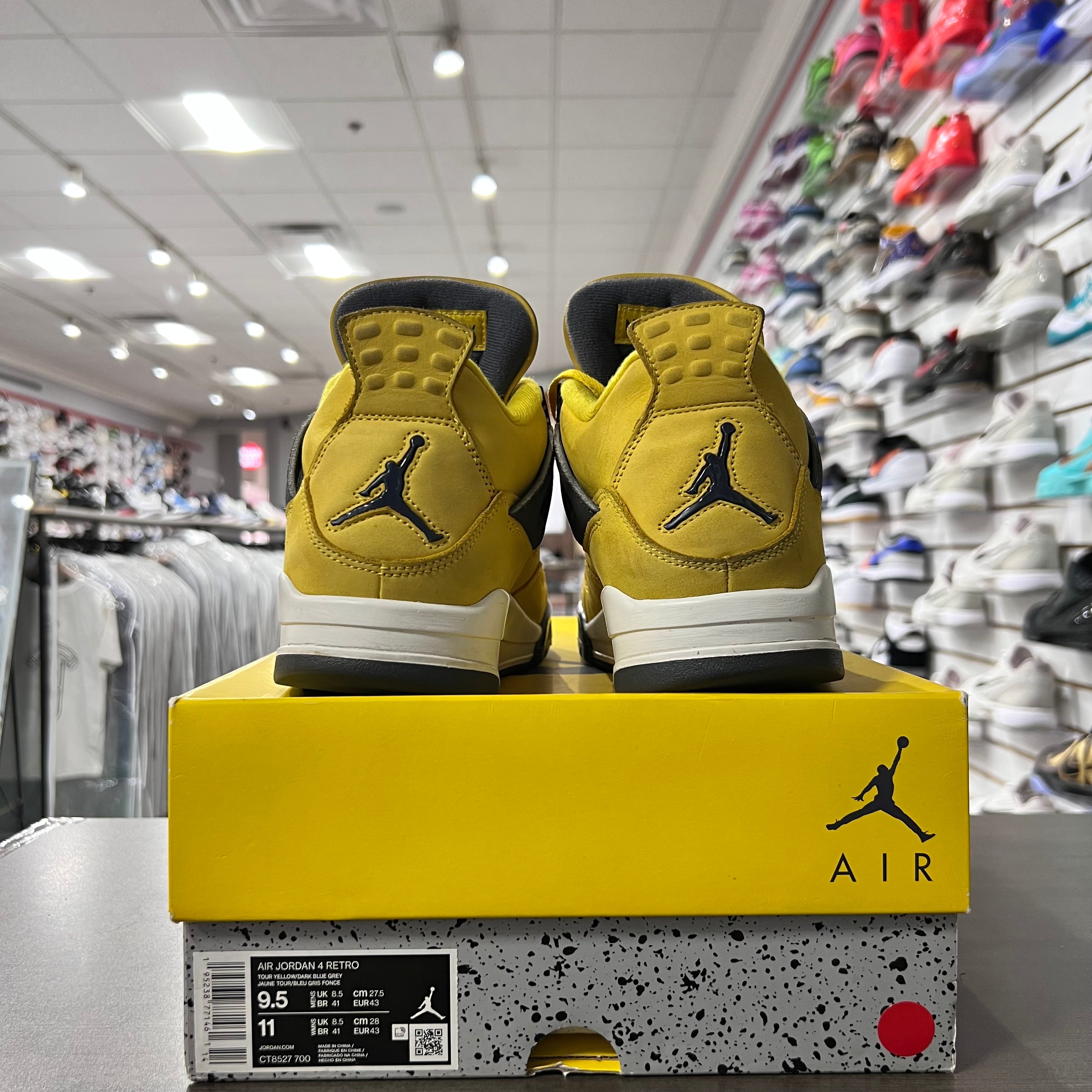 Jordan Retro 4 Mens Lightning (Lightly Worn)