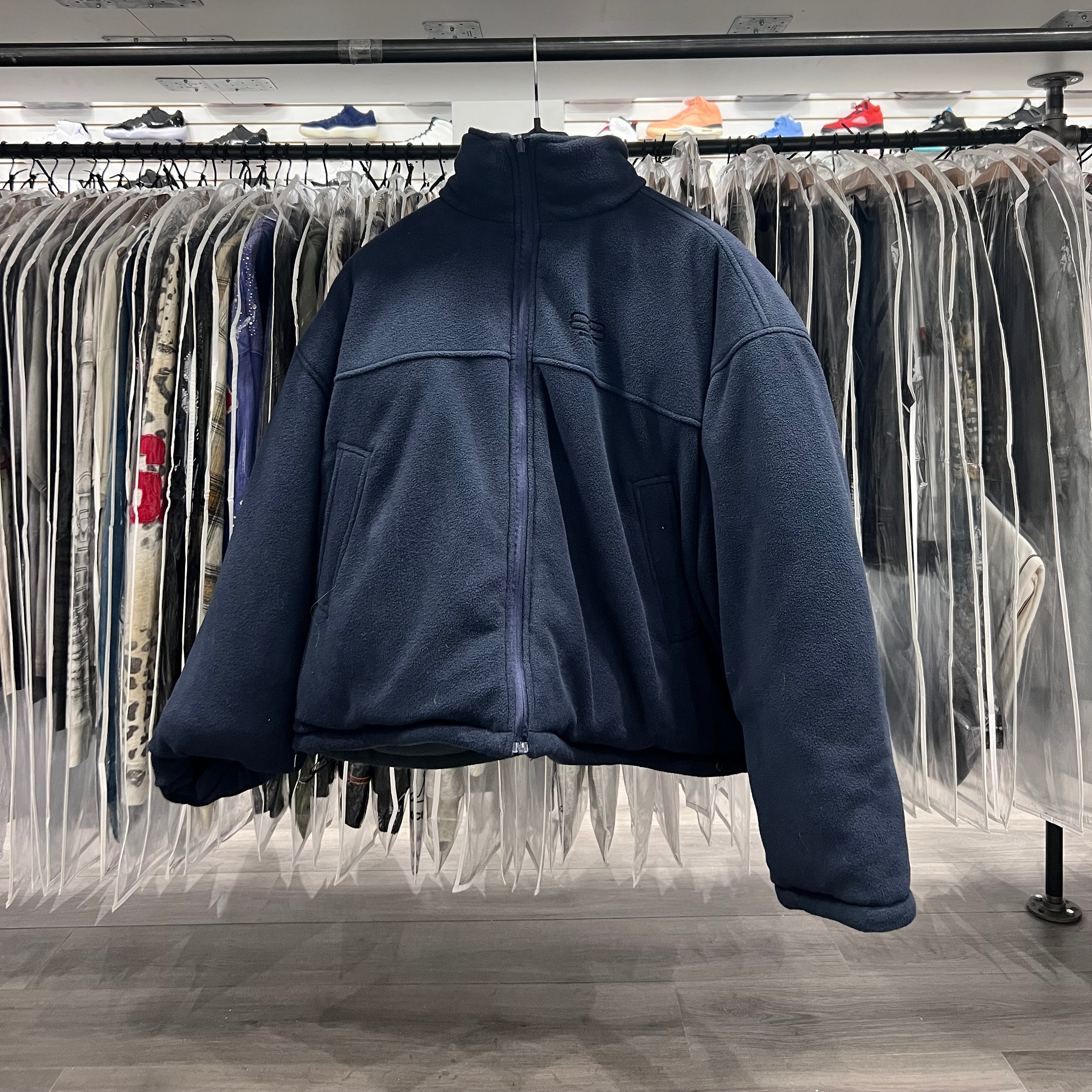 Balenciaga Oversized Reversible Padded Fleece Jacket (Lightly Worn)