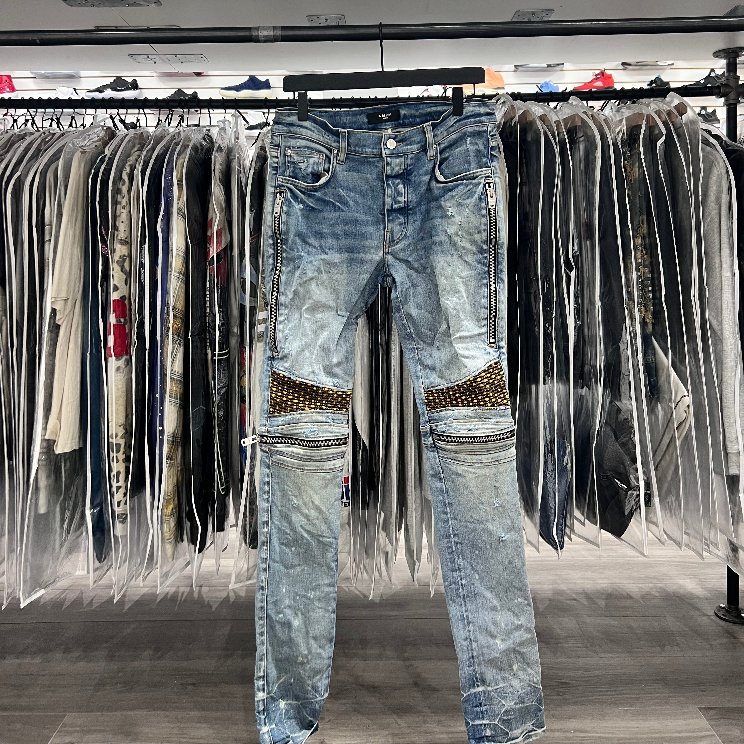 Amiri Mx2 Velvet Patch Jeans (Lightly Worn)