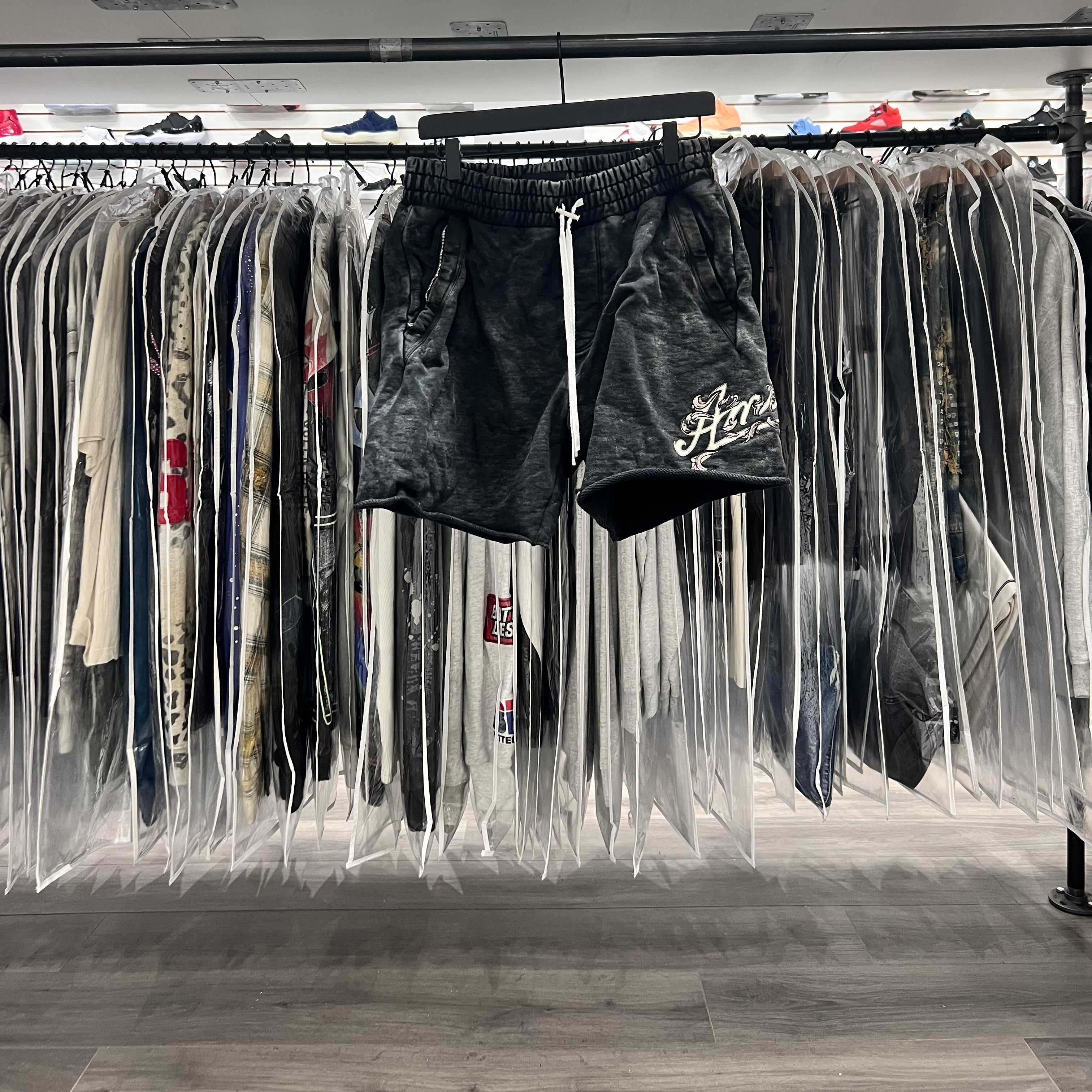 Amiri Filigree Sweat Shorts Black (Lightly Worn)