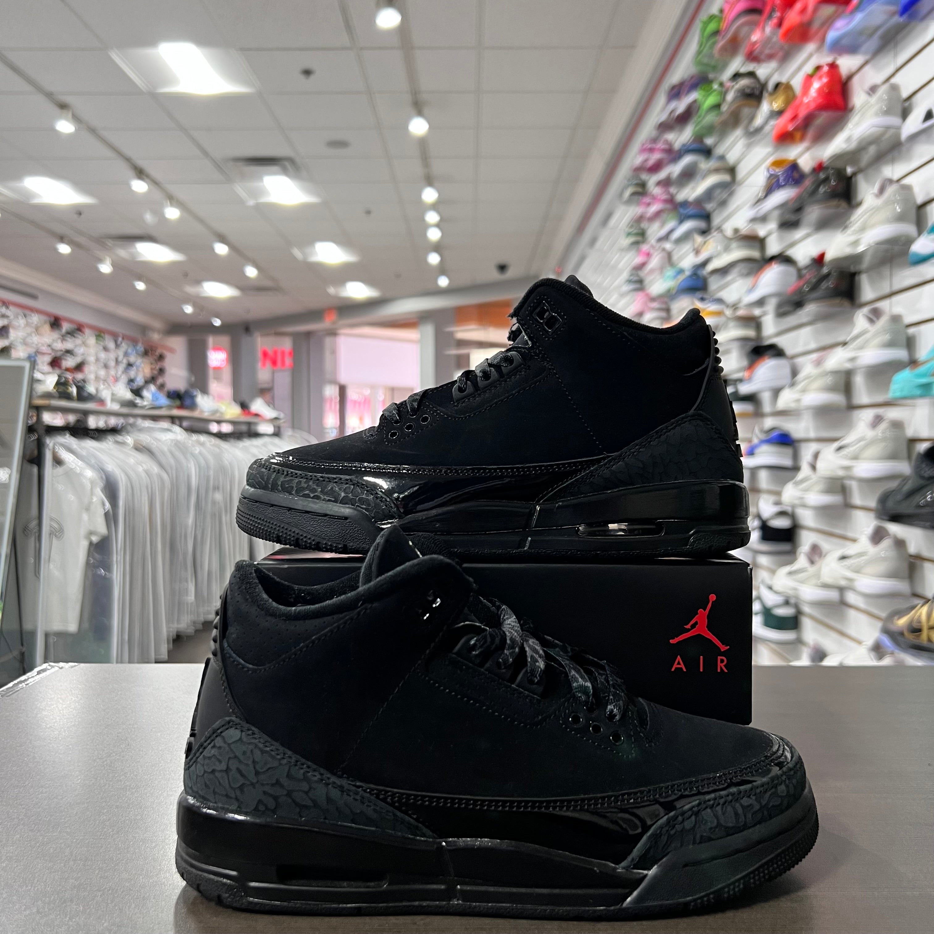 Jordan Retro 3 Gs Black Cat (Lightly Worn)